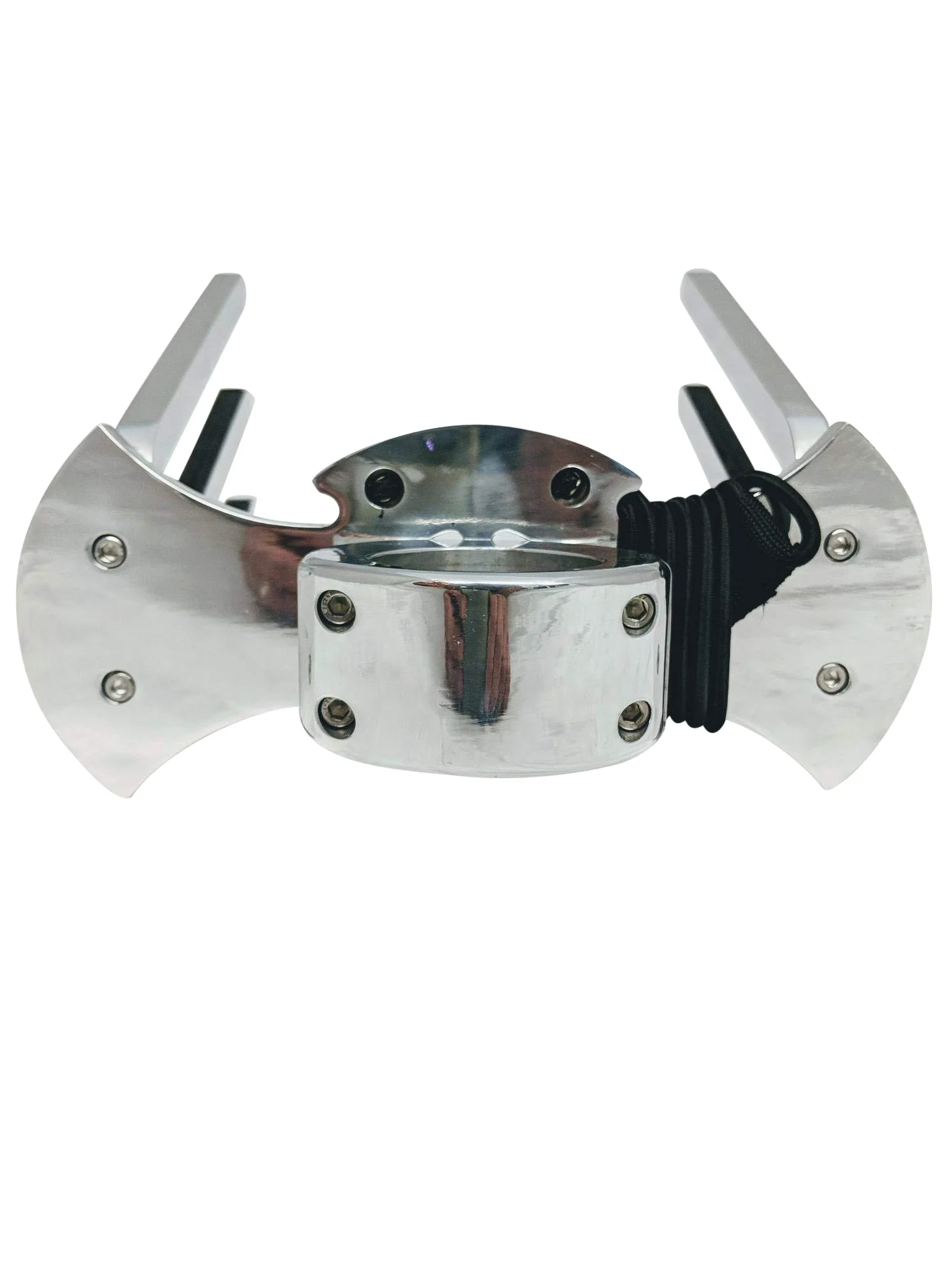Krypt Towers Soporte para Wakeboard de Aluminio Pulido, Soporte para Torre de Wakeboarding, Base de ángulo Ajustable para nivelar con Barca, Abrazadera para Tubos de 1 3/4", 1 7/8", 2", 2 1/4", 2