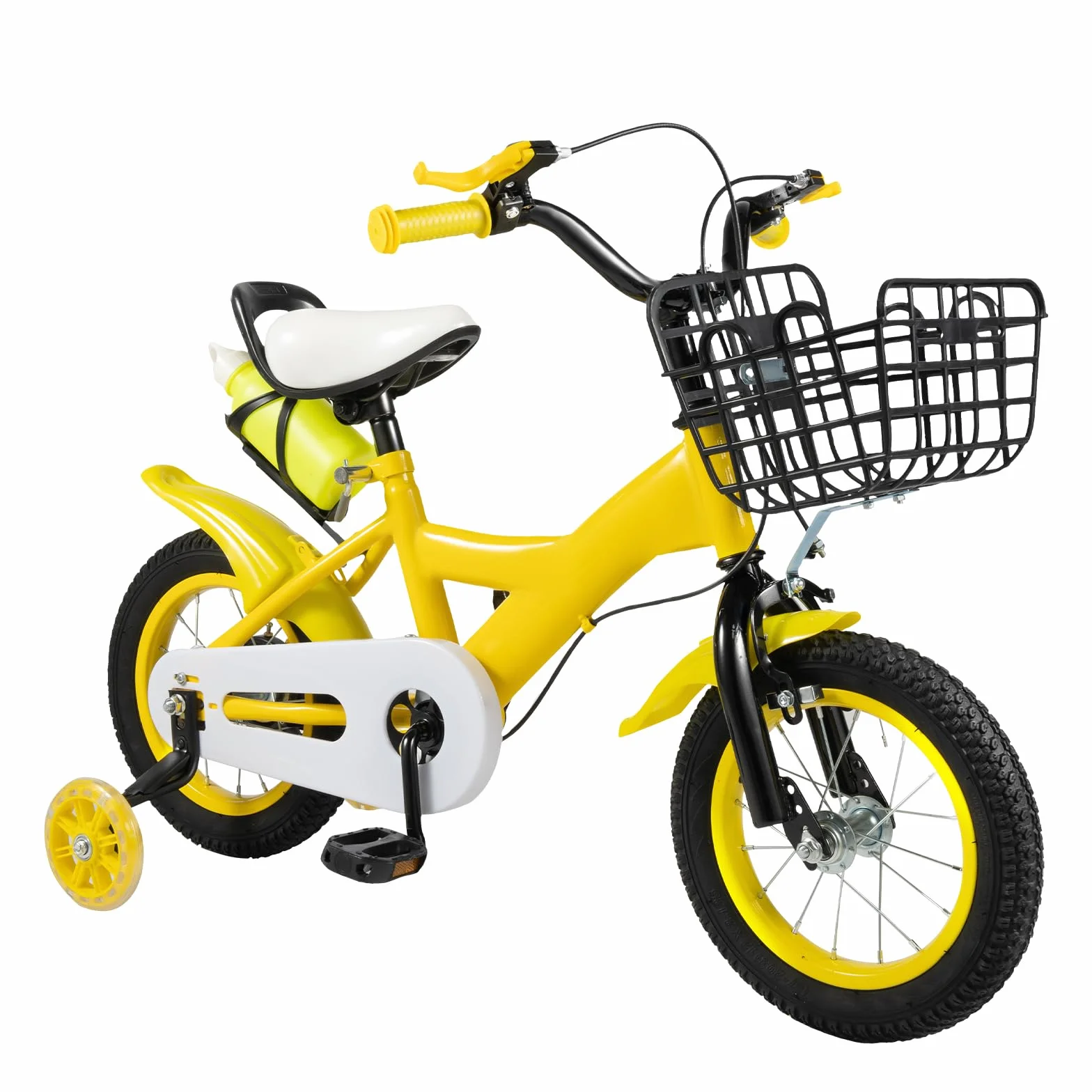 Bicicleta infantil 12 pulgadas altura ajustable ruedas estabilizadoras marco acero al carbono