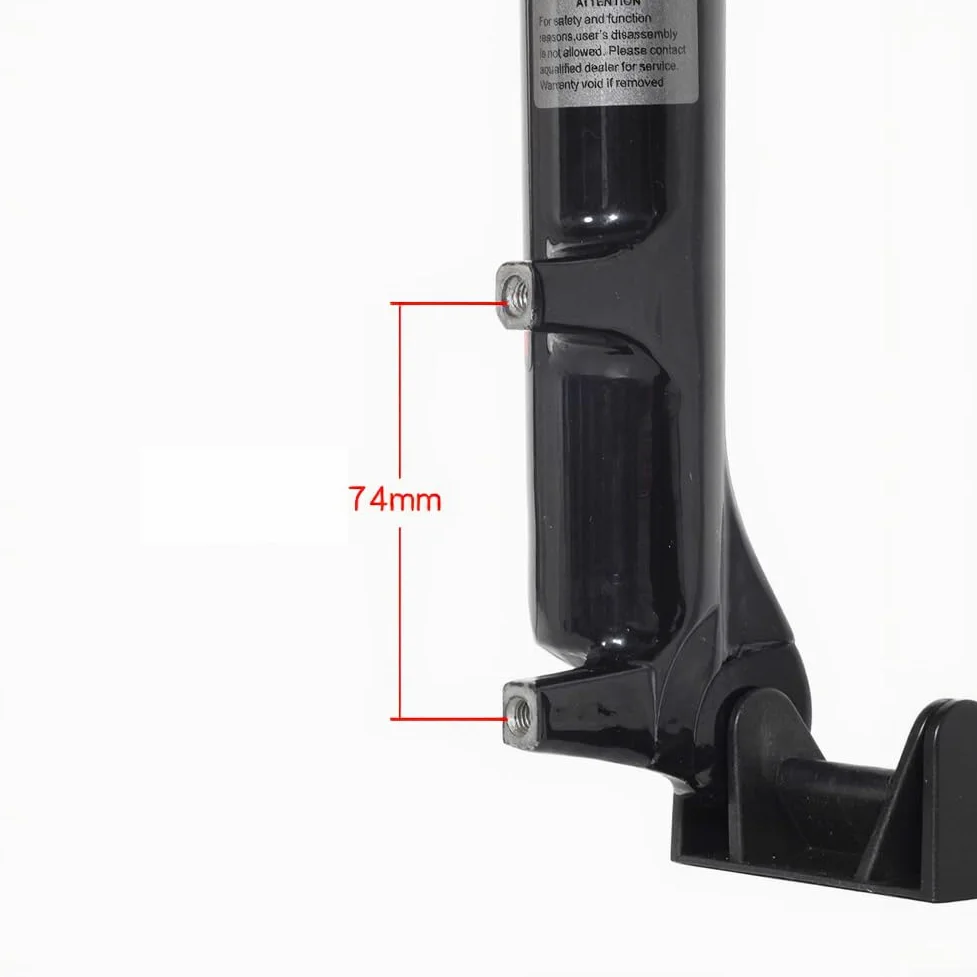 Horquilla delantera mecánica de aleación de aluminio para MTB con función de bloqueo, rebote ajustable y manejo sensible (66.0 cm gris)