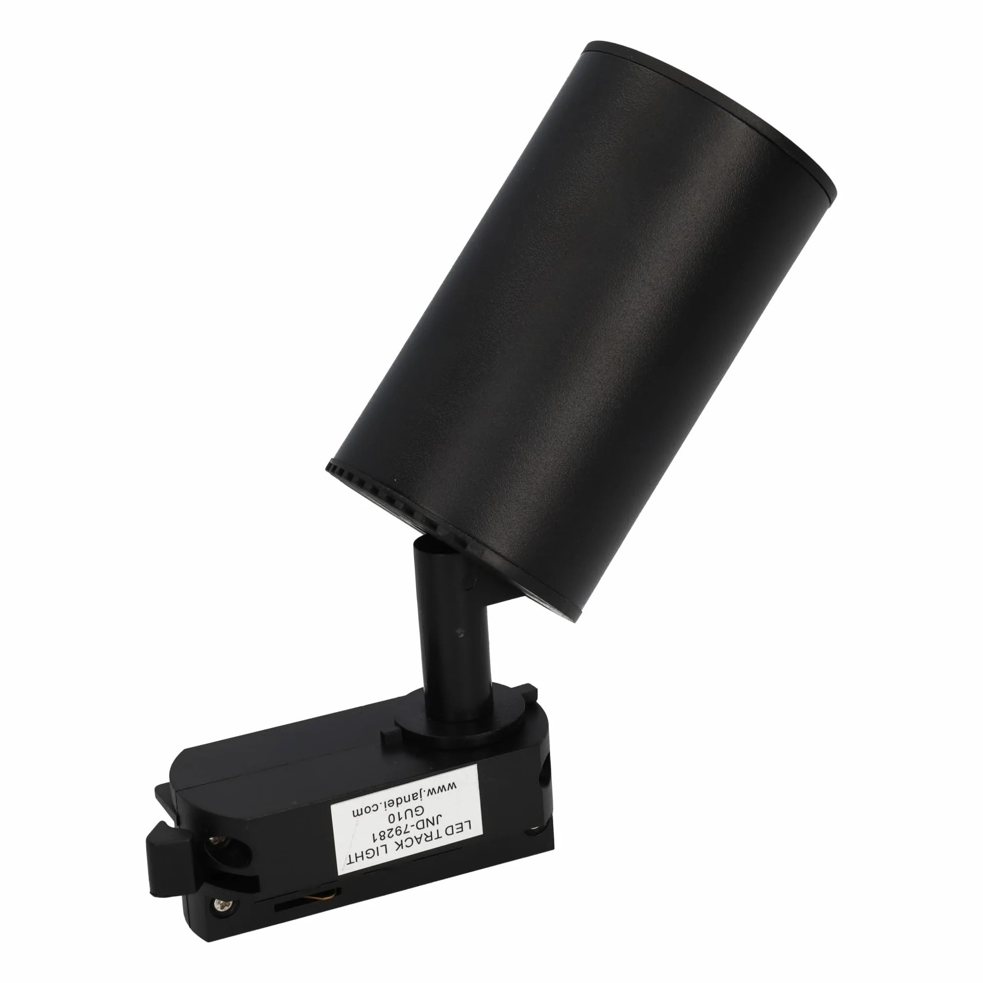 Pack 5x Foco Carril Orientable GU10 Monofásico 220V Aluminio Negro Iluminación Direccional