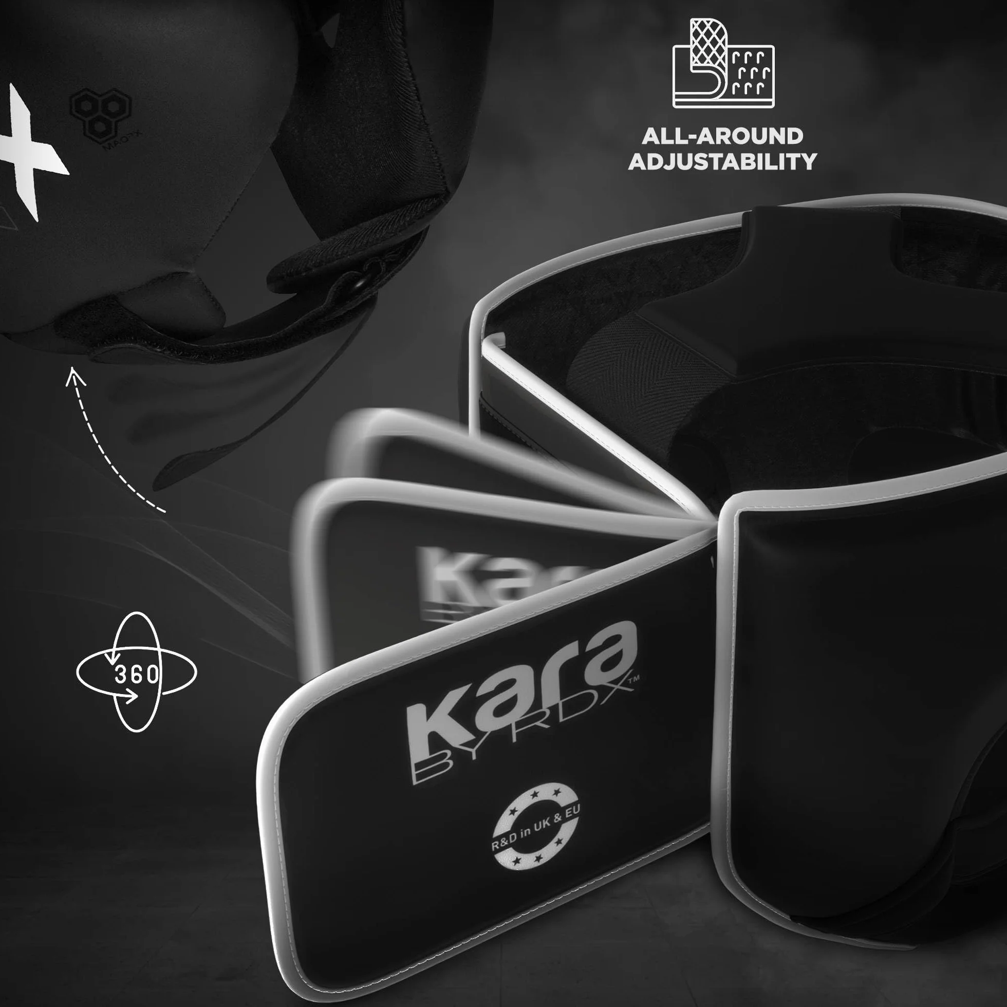 RDX Cascos Boxeo Helmet MMA Maya Hide Cuero Kara Head Guard para Entrenamiento Muay Thai