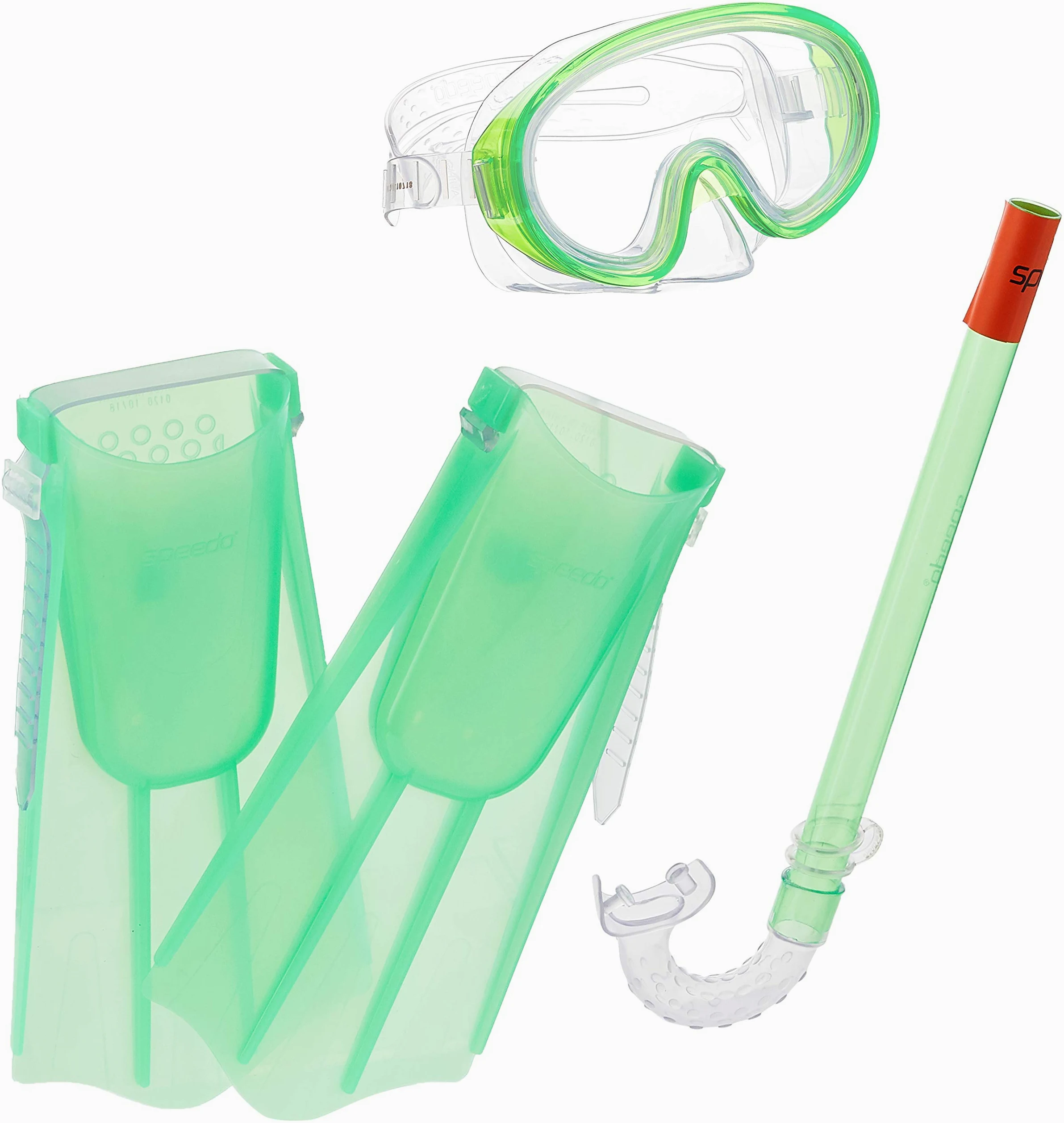 Speedo Juego de máscara/esnórquel/Aleta para niños Aqua Quest