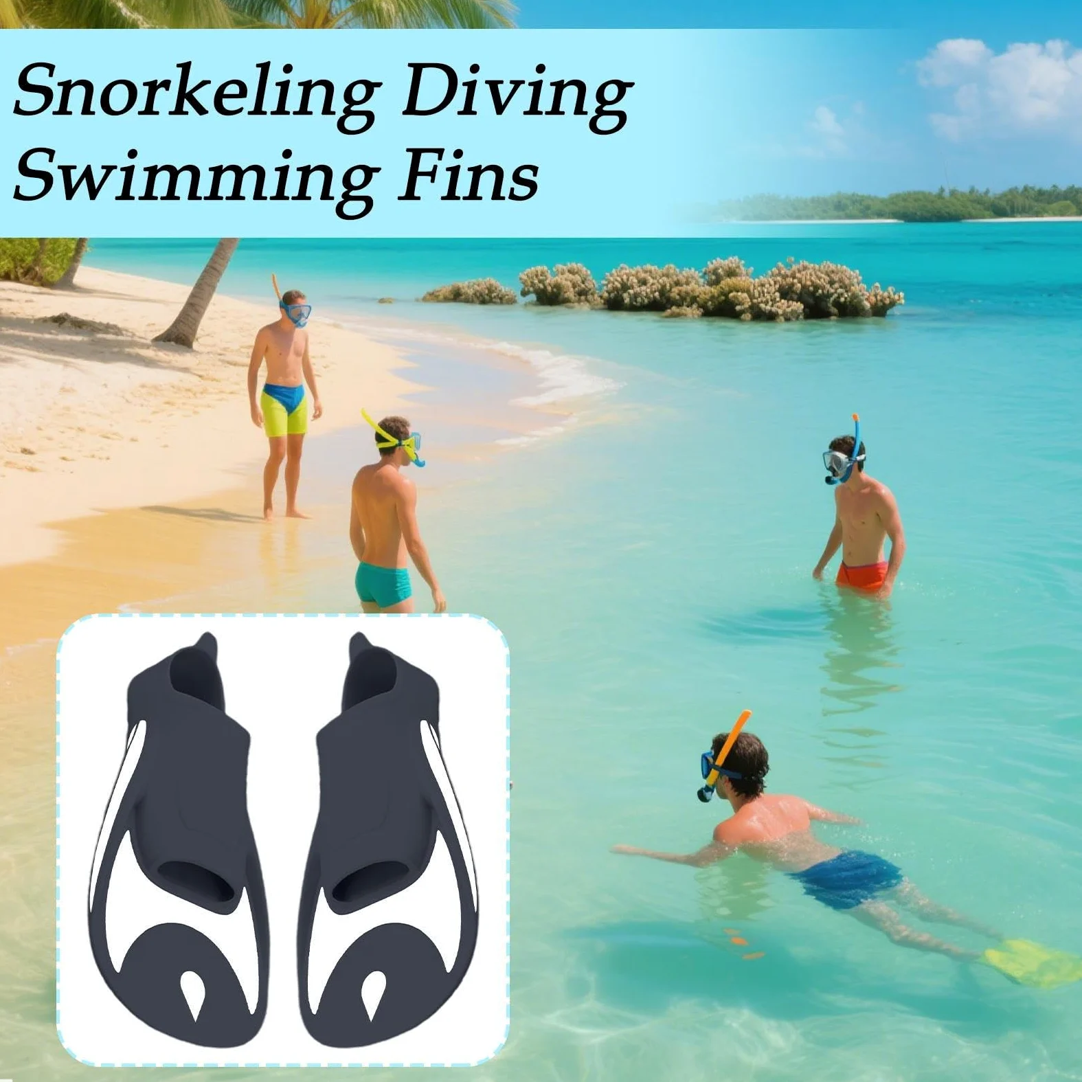 Aletas De Natación - Aletas Flotantes,Equipo De Apnea Y Snorkel Deportivo Para Hombres Mujeres Niños Con Uso En Piscina Playa Y Vacaciones