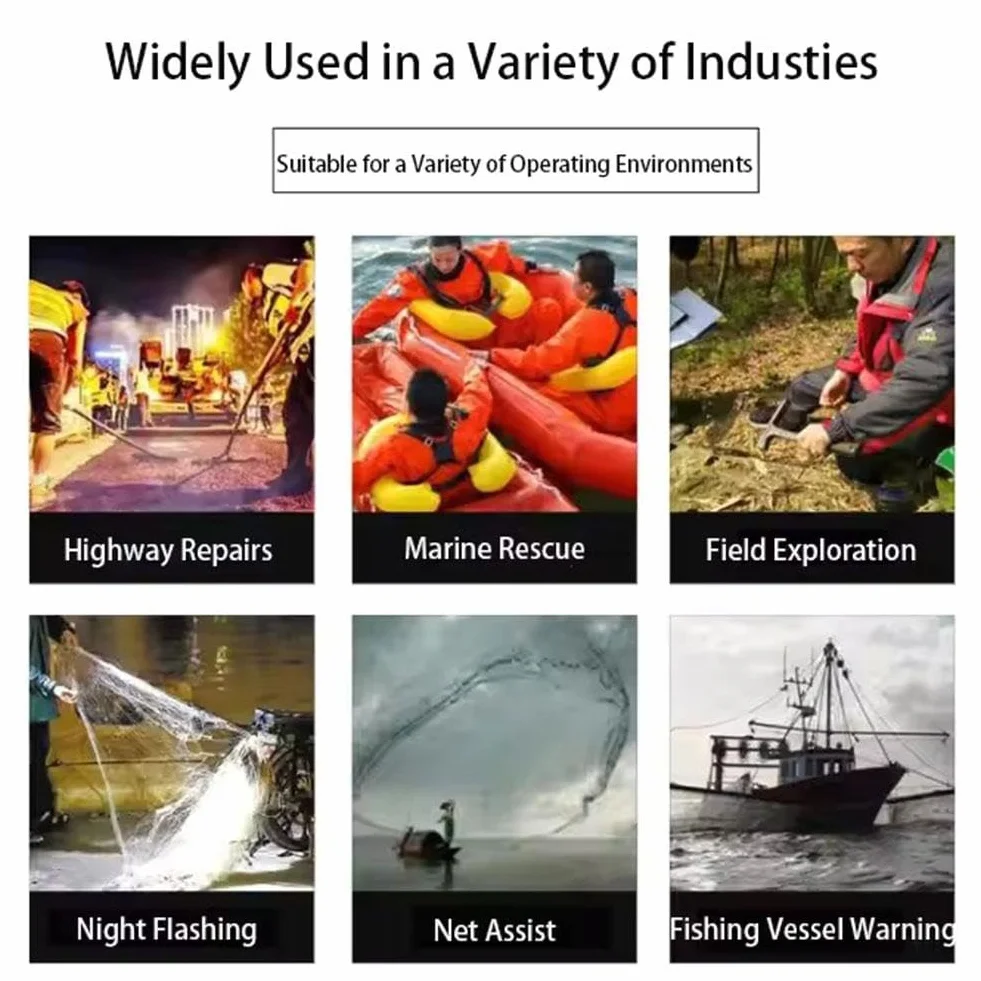 3 bengalas de barco, 2025 mejoradas para barco, aprobadas por la Guardia Costera, bengalas electrónicas para barco, señales de emergencia impermeables para redes de pesca, boyas y barcos