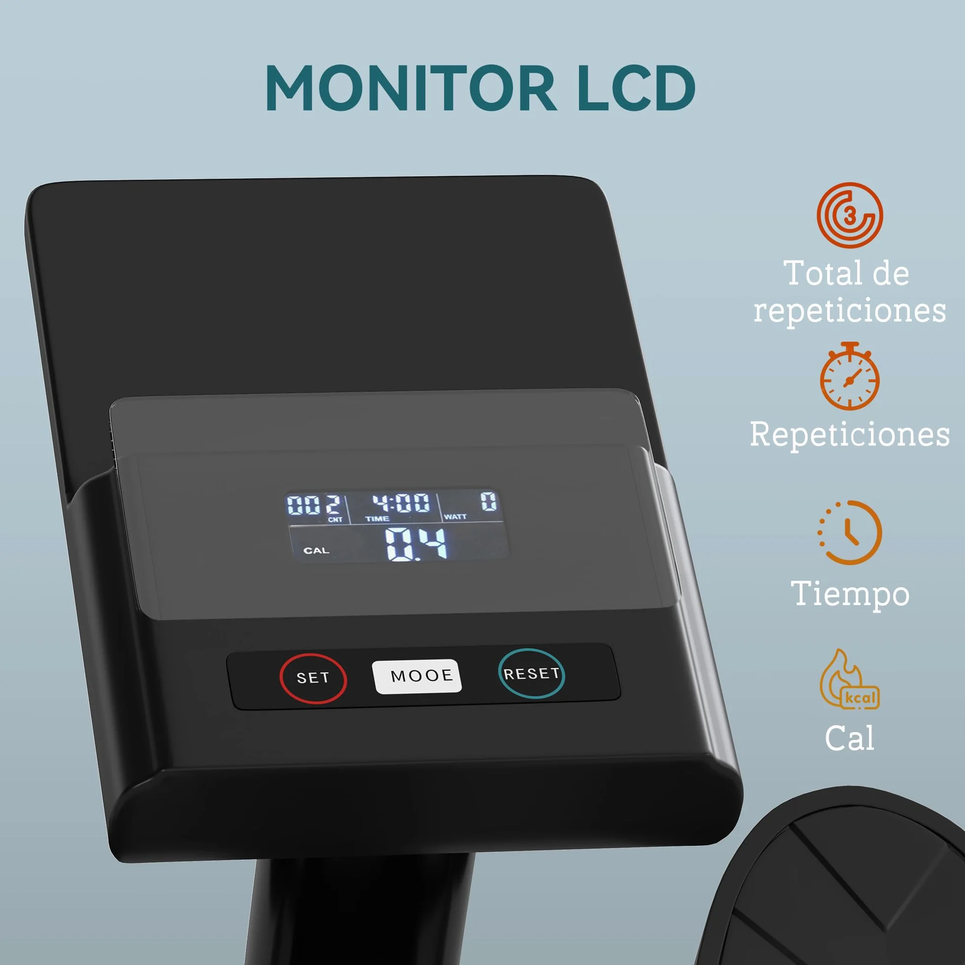 SPORTNOW Máquina de Remo para Casa, 12 Niveles de Resistencia Hidráulica, Máquina de Remo con Pantalla LCD, para Entrenaminto de Fitness, en Hogar Gimnasio, Carga 130 kg, Negro
