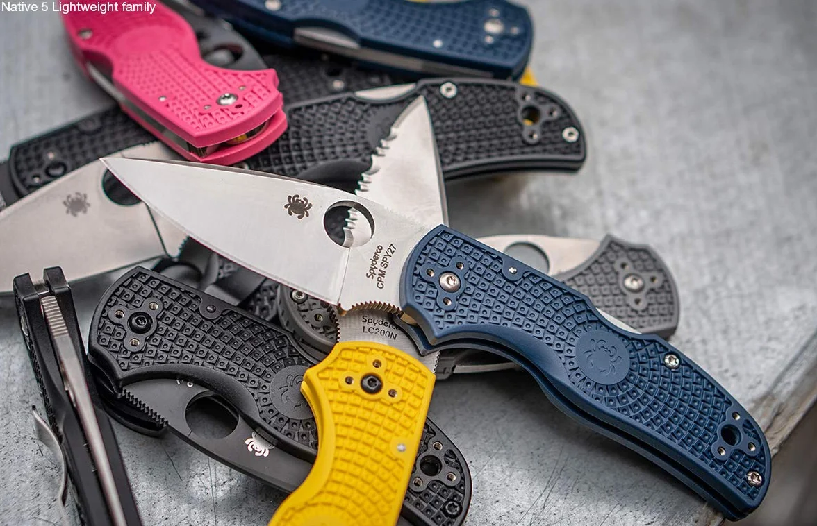 Spyderco C41PBK5 Cuchillo tascabile, Unisex - Adulto, Negro, un tamaño