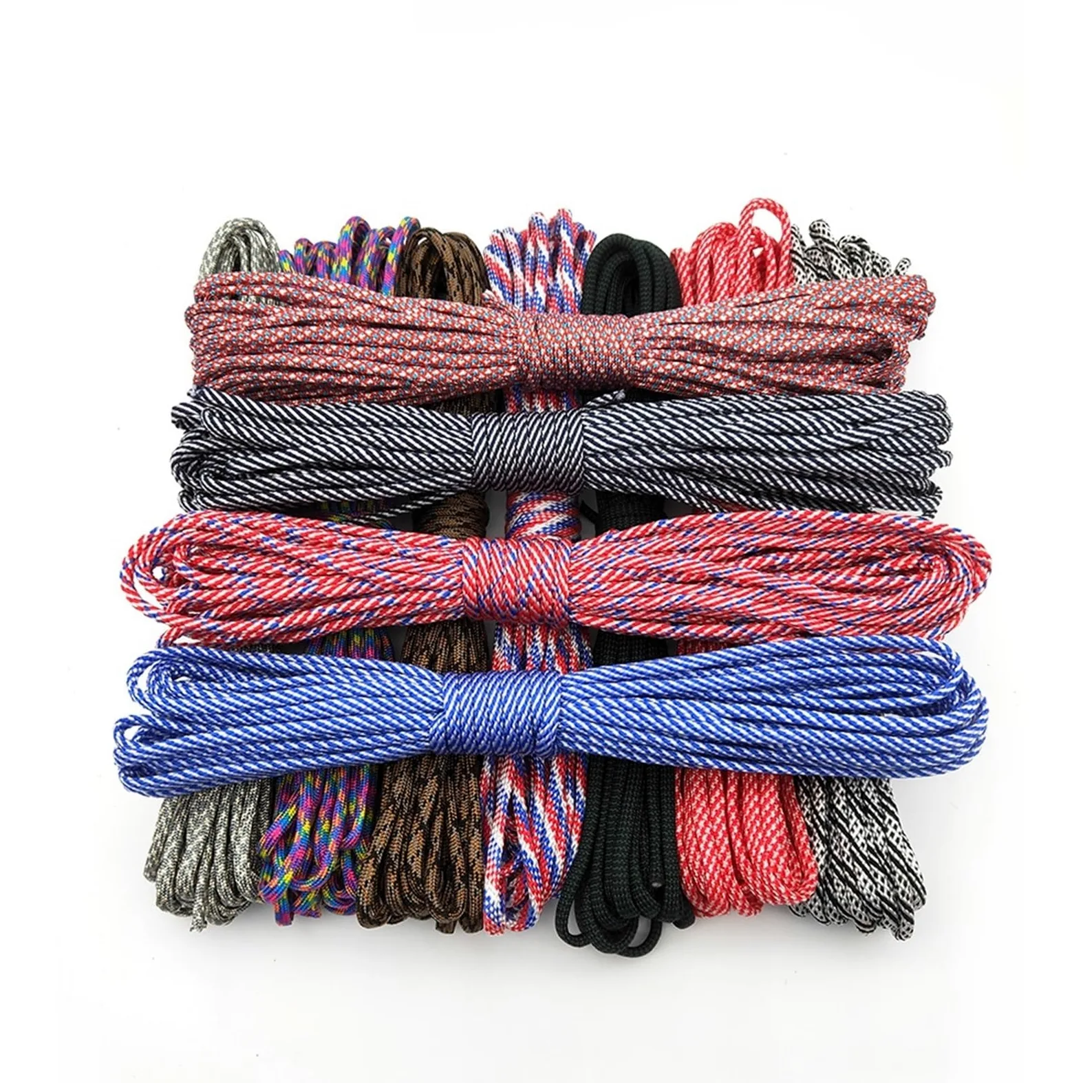 Paracorde Paracord 550 Cuerda de paracaídas cordón Tienda Guyline 7 hebras 100 pies for Senderismo Camping(159,31 Meters)