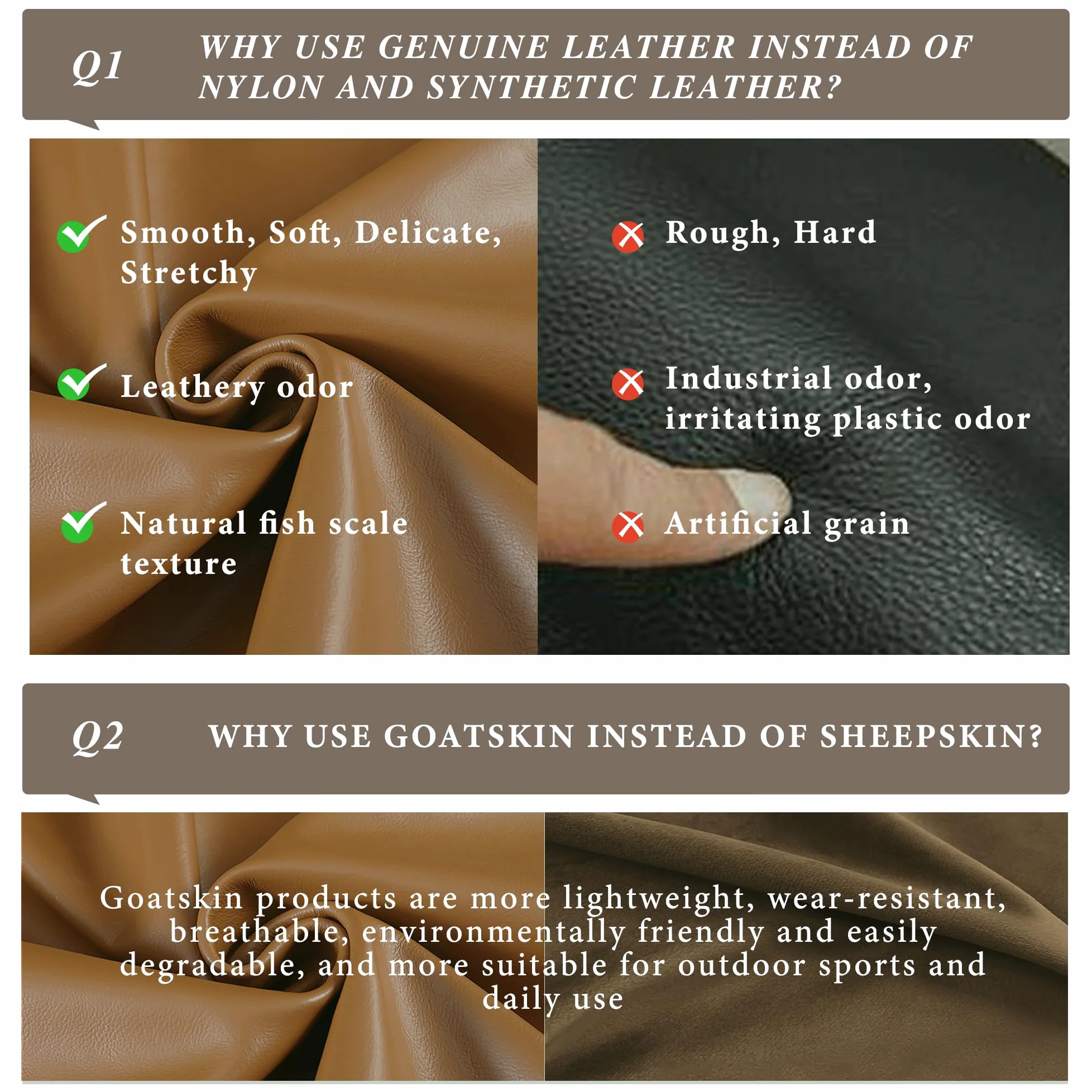 Guantes de equitación – Palma de piel de cabra auténtica, dedos de cuero de doble capa, muñeca de gancho y bucle, ideal para montar a caballo, canotaje, jardinería, ciclismo y conducción