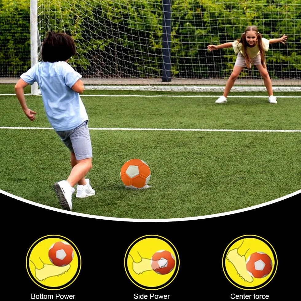 Balón De Futbol Curvo, Tamaño 5 Balon Futbol con Curvas Y Efectos, Balón De Fútbol Curvado De Goma 22cm, Pelota Curva Fútbol para Juegos deFútbol Infantile
