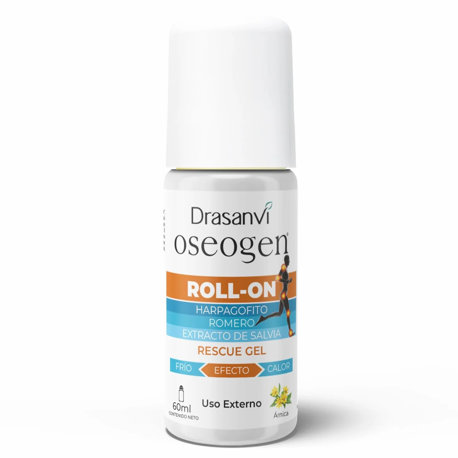 Rescue Gel Roll-On con Árnica, Acción Localizada Frio-Calor, 60 ml