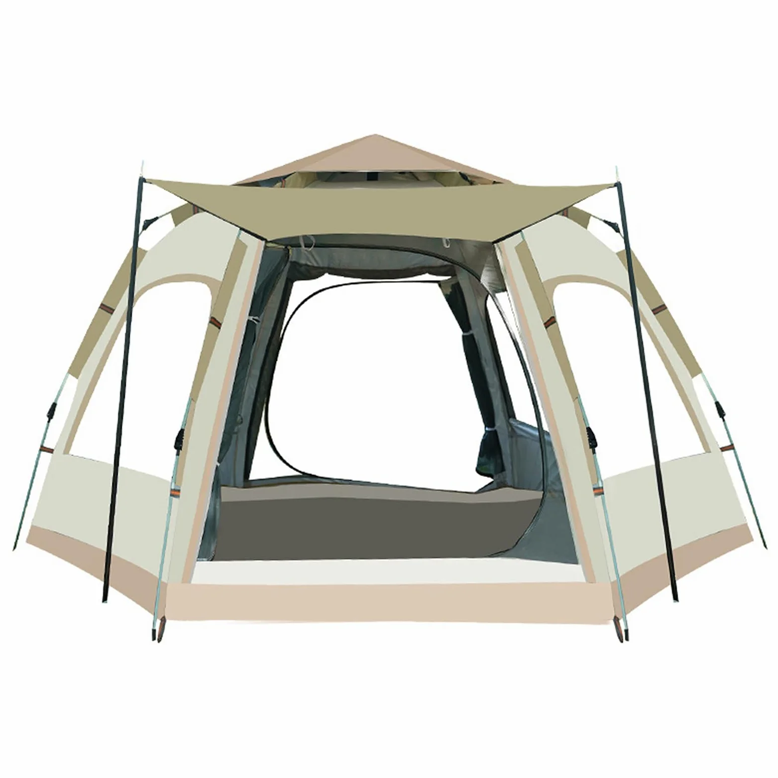 Lixada Tienda de campaña instantánea, portátil, Impermeable, automática, Tienda de campaña Familiar, Cabina para Acampar, Senderismo, montañismo