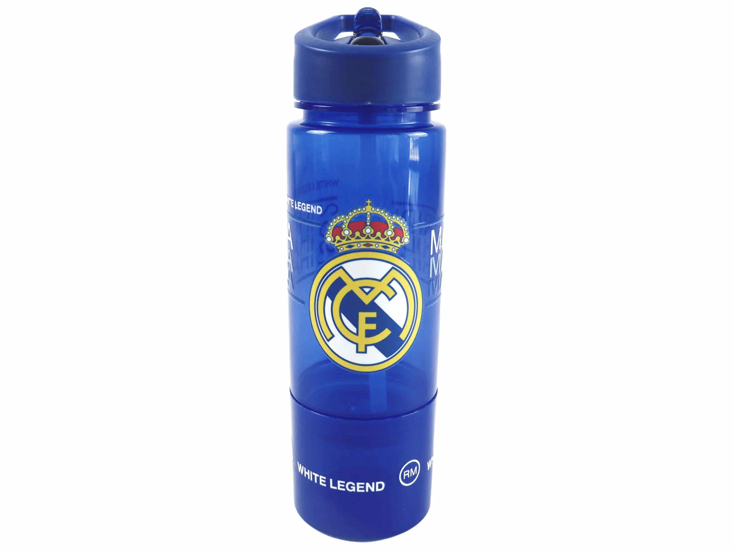 CYPBRANDS- Real Madrid, Botella de Agua, Deportiva, Bidón, Cantimplora, Color Azul, Producto Oficial