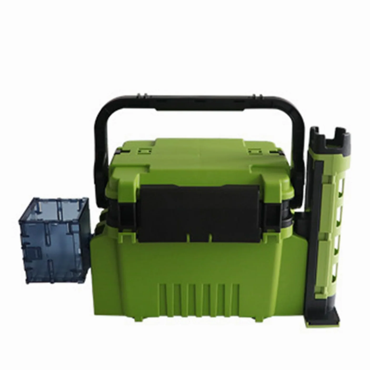 Caja organizadora de herramientas para accesorios de pesca, caja de almacenamiento de aparejos de pesca con asa, caja multicapa para señuelos