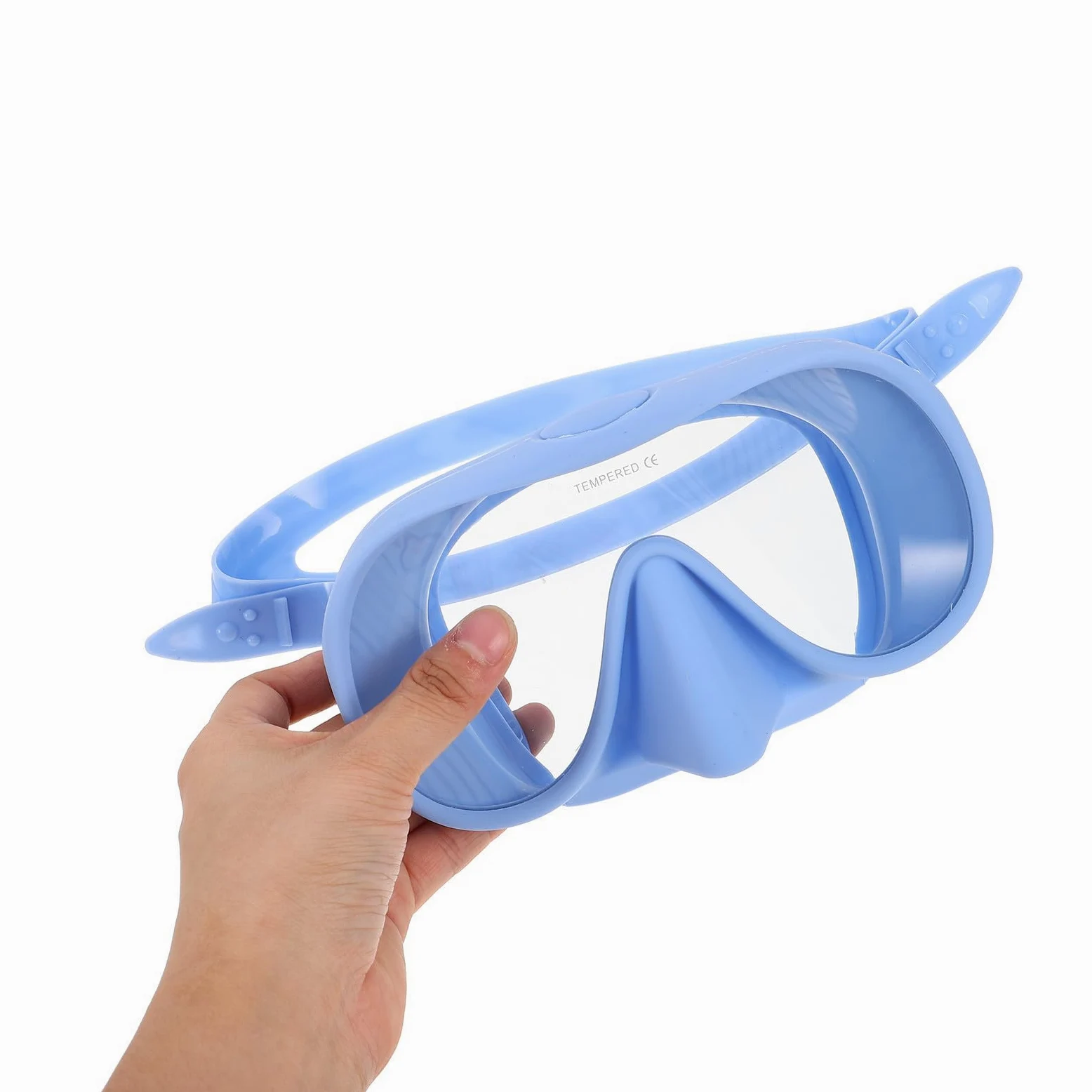Luxshiny Máscara de Snorkel Profesional para Adultos con Diseño Plegable y Silicona Suave, Gafas de Buceo Antivaho con Estuche de Almacenamiento para Natación y Buceo