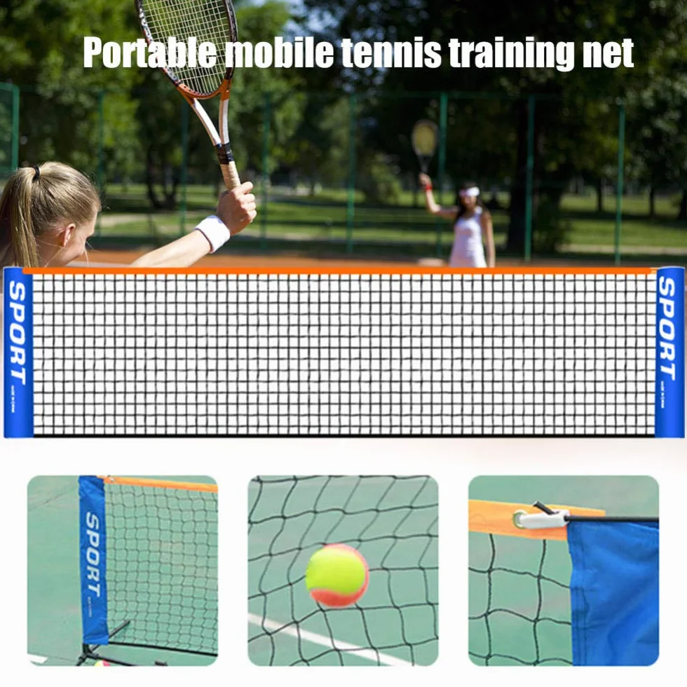 Red de Tenis Plegable portátil Red de Tenis Corta para niños Simple Bloque de Tenis móvil Red de Tenis