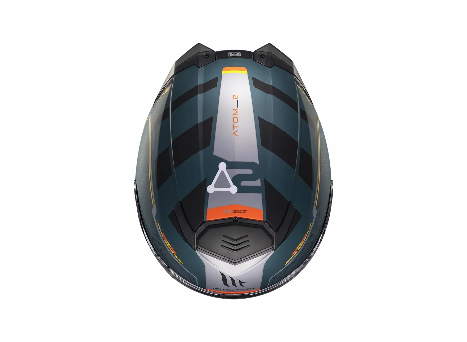 MT Helmets Atom 2 SV, Casco moto Modular Flip-Up, Visor Solar Retráctil, Interior Lavable, Preparado Intercomunicador UCS, Bloqueo frontal, Visor con posición Ventilación, Homologado ECE 22.06 & DOT