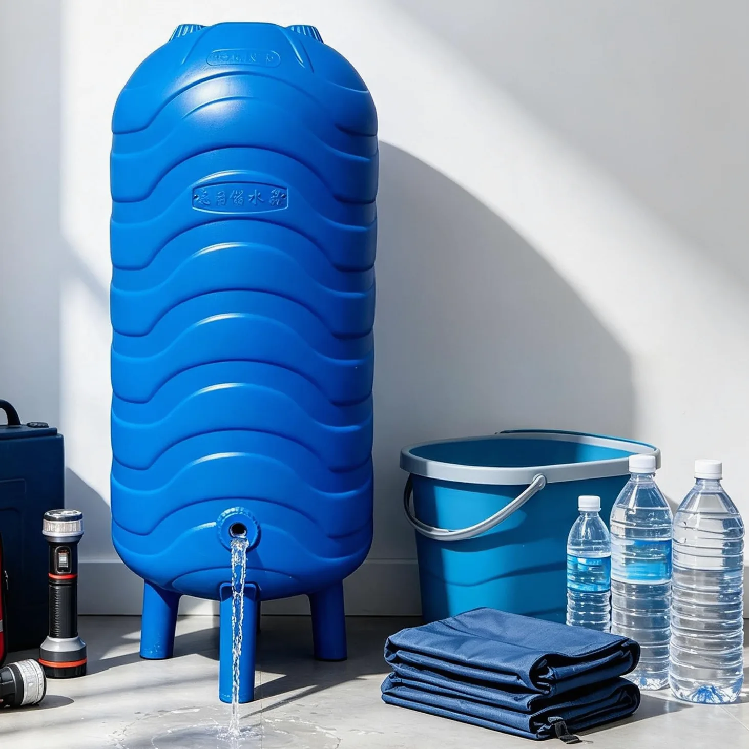 Depósito Almacenamiento Agua Presurizado PE para Pozos y Jardín 300L/79.2Gal | Tanque Vertical de Presión con Vejiga Automática 60L-150L | Kit Montaje para Bomba Doméstica