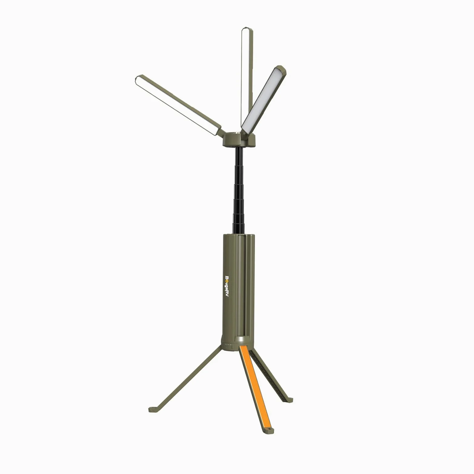 BougeRV Luz telescópica de camping, linterna eléctrica giratoria de 15600 mAh, luz plegable para exteriores, linterna inalámbrica, impermeable, lámpara de tienda de campaña para camping, emergencia