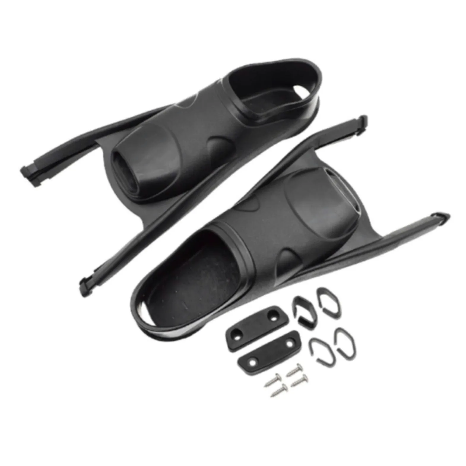 rockible Aletas de Natación Aletas Buceo Acuáticas Escarpines Componentes con Diseño de Flujo Suave y Eficiencia en el Confort en Sesiones Largas Adecuadas , Negro , S 37-38