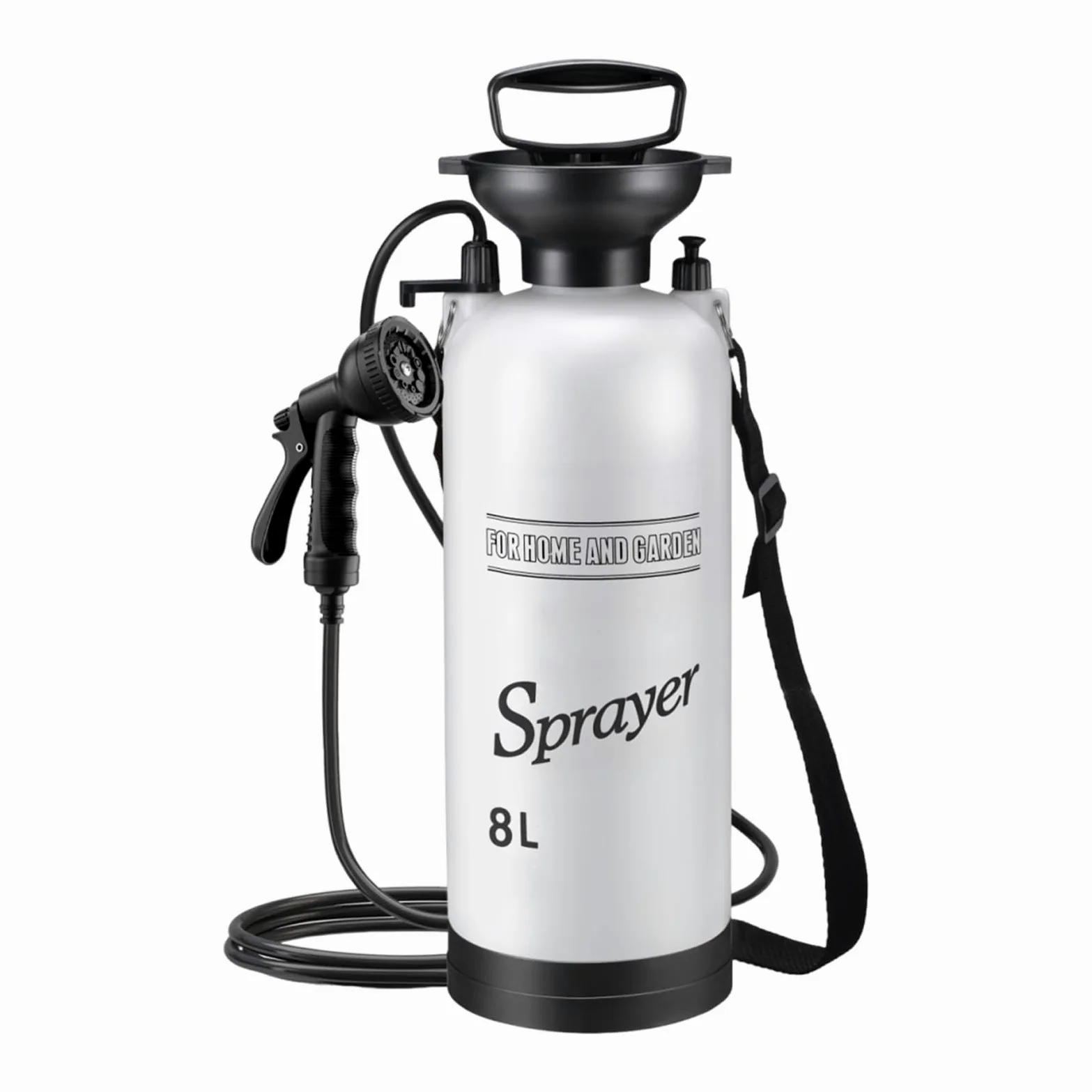 Genérico Ducha Portátil | Pulverizador De Agua Manual con Bomba para Ducha,Accesorio De Rociador para Lavado De Mascotas Riego De Plantas Limpieza Interior Exterior Playa Senderismo Viaje