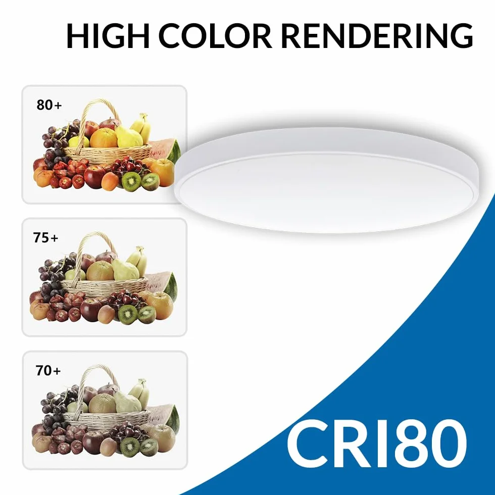 Plafon LED Techo 30W IP44 3000 lúmenes 4500K Neutra Baño Cocina Balcón LM8255