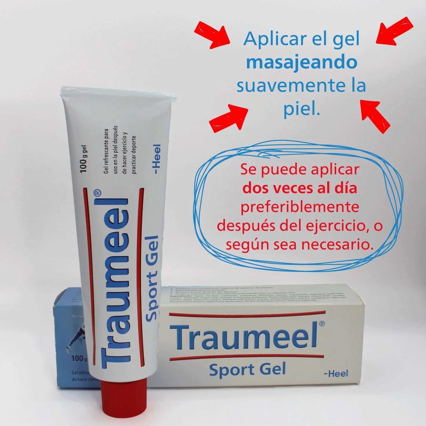 Traumeel Sport Gel Refrescante para Tensión Muscular 10 Extractos de Plantas 100g