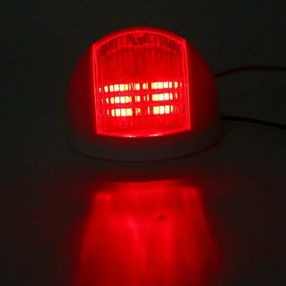 Luces de Navegación LED para Barcos Pareja de Faros de Señalización Rojo y Verde 12V Impermeables IP66 para Pontones Yates Lanchas y Embarcaciones Pequeñas