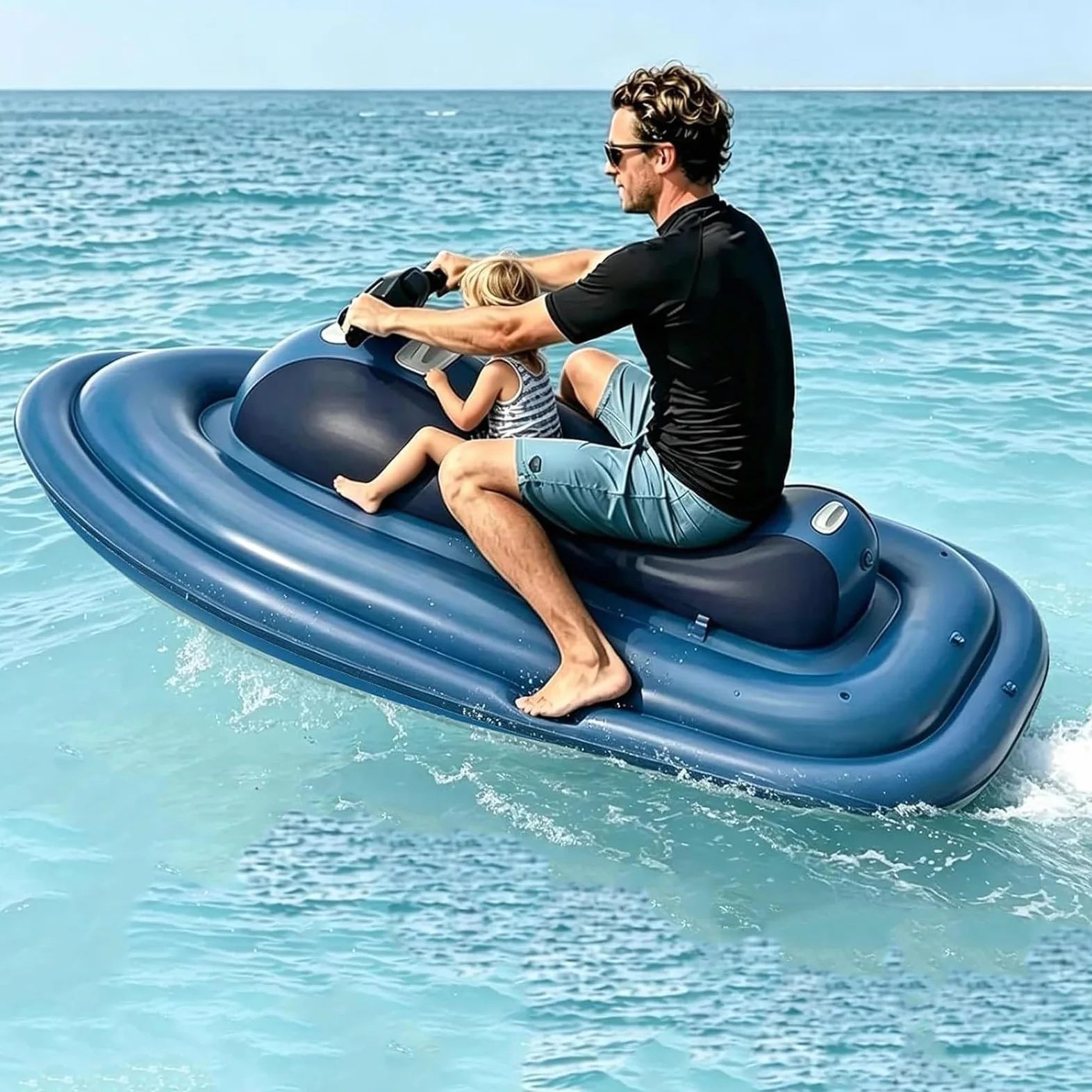 Moto Acuática Inflable Eléctrica 2 En 1 con Scooter Subacuático para Adultos Y Niños,10 Velocidades,Velocidad de 3 a 9 Km/H,130 Minutos De Autonomía,para Buceo Y Natación Nothrusters