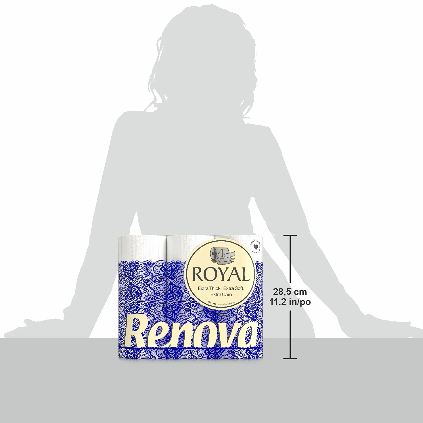 Renova Papel Higiénico 4 Capas Royal Blanco 9 Rollos