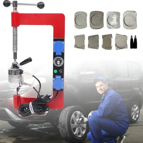 Máquina de vulcanización de neumáticos - Vulcanizador de reparación de automóviles, altura ajustable, solución eficiente de reparación de neumáticos