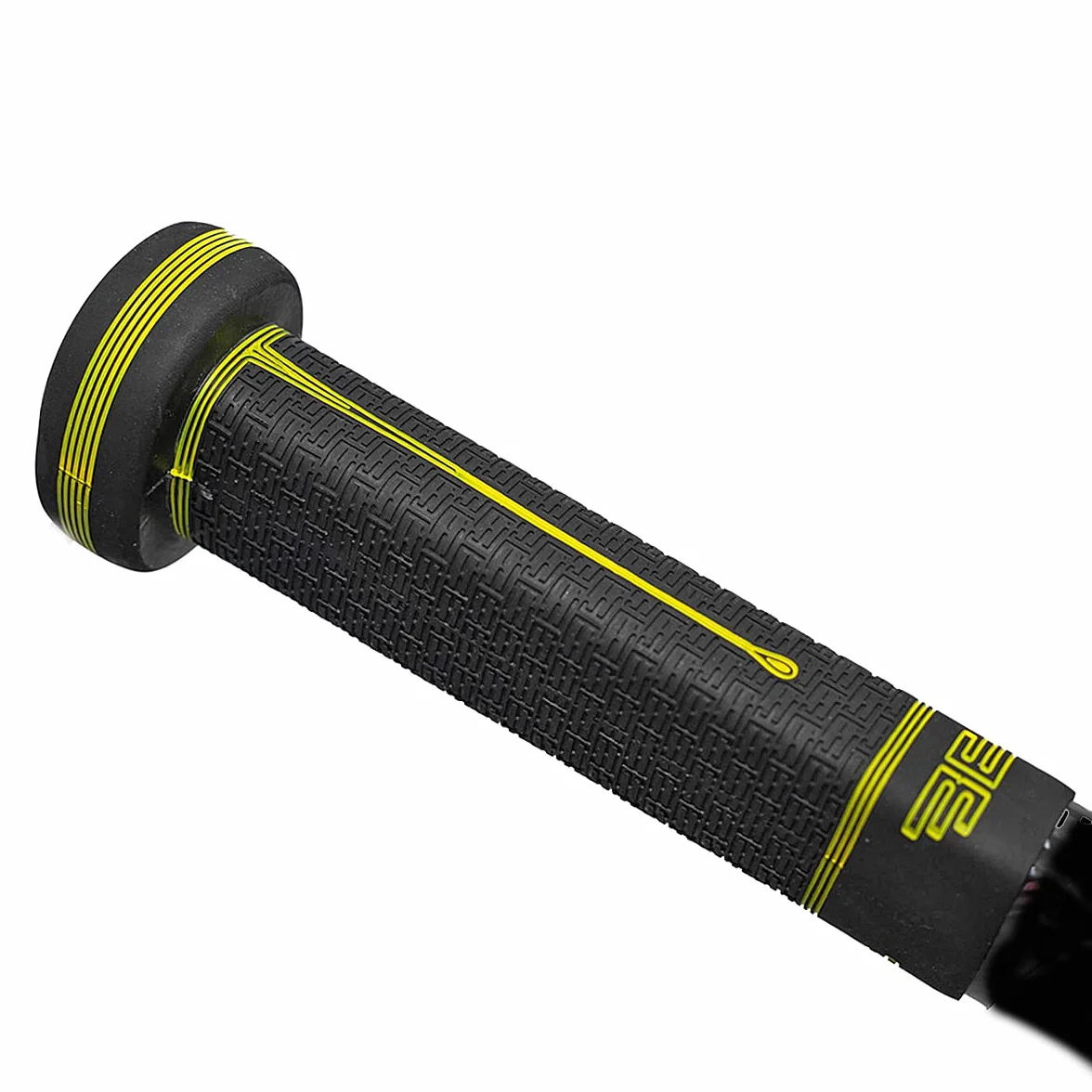 Buttendz Sentry Empuñadura de Repuesto Palo Hockey Portero Control Precisión Perilla Sobredimensionada Textura Mejorada Negra Amarilla