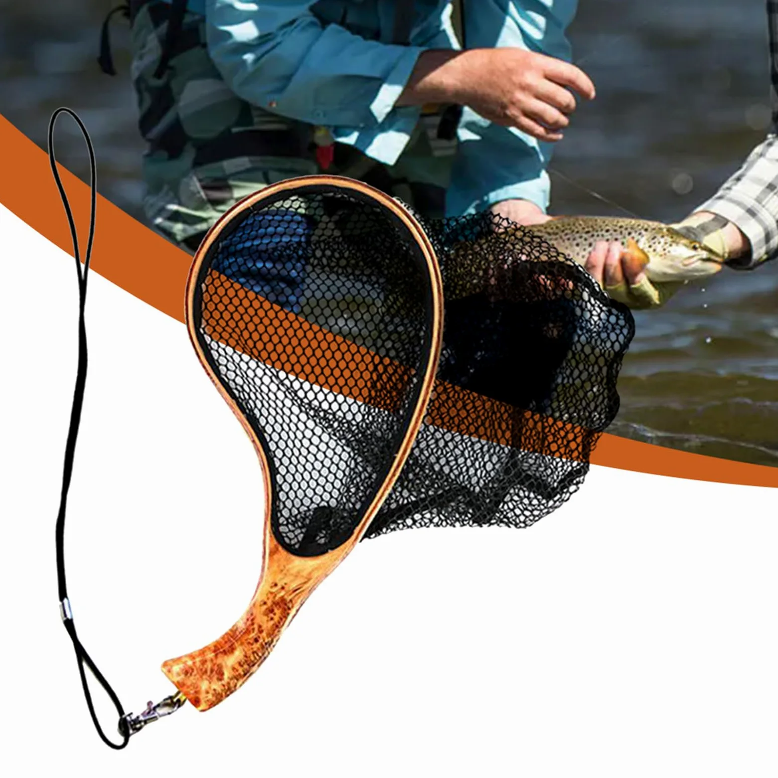 Red de pesca, Redes de pesca para Trucha | Red de Trucha para Herramienta | de Pescador, Estanque de Peces sin Peligro para Peces, Equipo de, Red de Basbina, Malla Negro