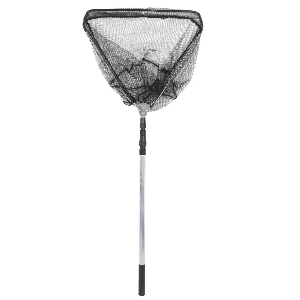 Vbest life Red de Pesca Plegable, Red de Aterrizaje con Mango de Poste telesc¡§?Pico de Aluminio Plegable, Captura o liberaci¡§?n Segura de Peces