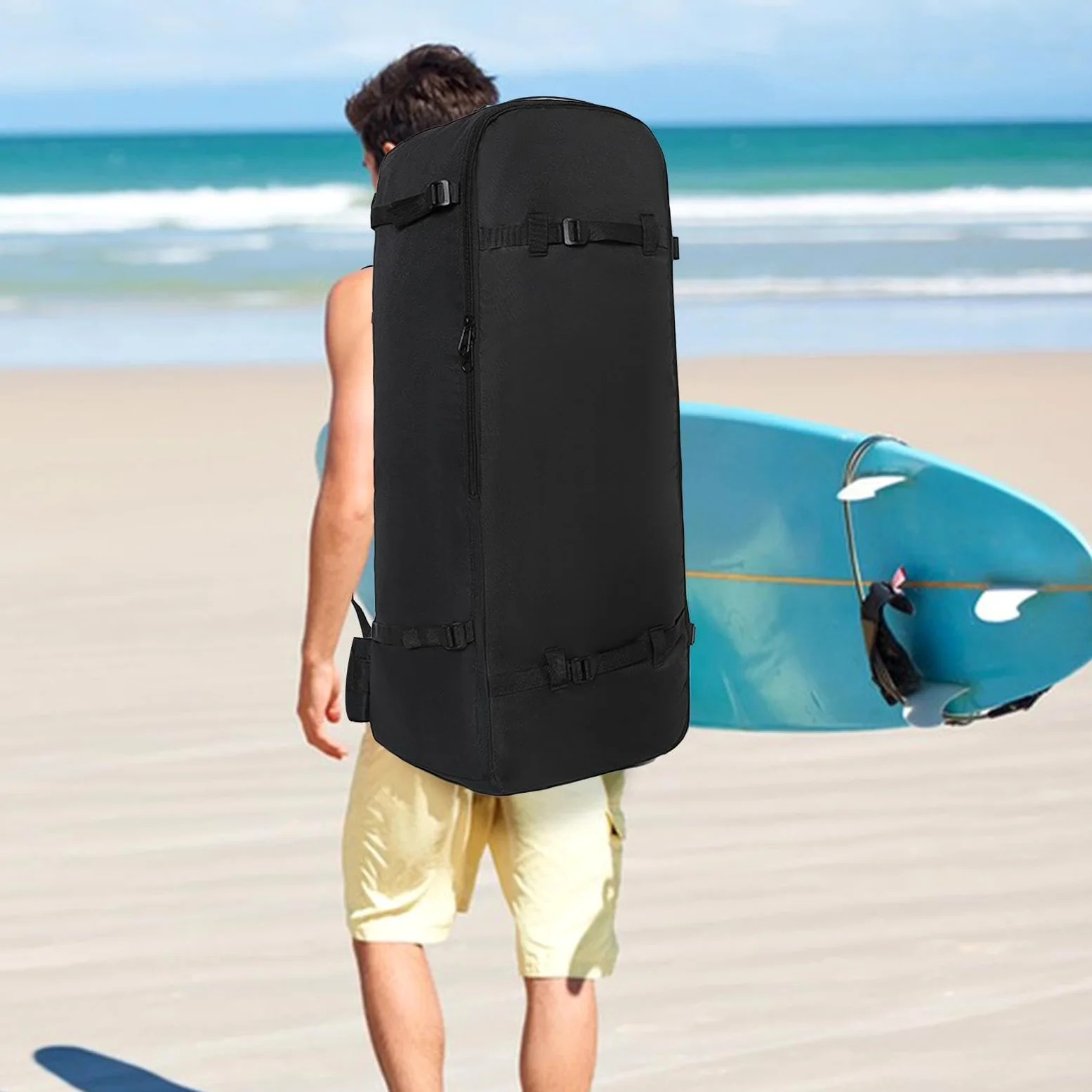 Bolsa Mochila De Tabla De Paddle Toalla Ligera E Impermeable Con Correa | Bolsa Seca Para Paddle Boarding Para La Pesca, El Camping, El Senderismo, La Playa, Agua, Río, Y Natación