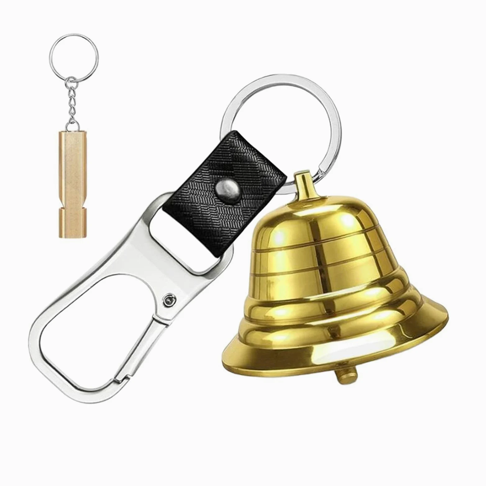 Juego de Campanillas para Animales, Equipo de Senderismo, Accesorios para Actividades Al Aire Libre, Silbato de Emergencia Fácil de Usar, Esencial Par