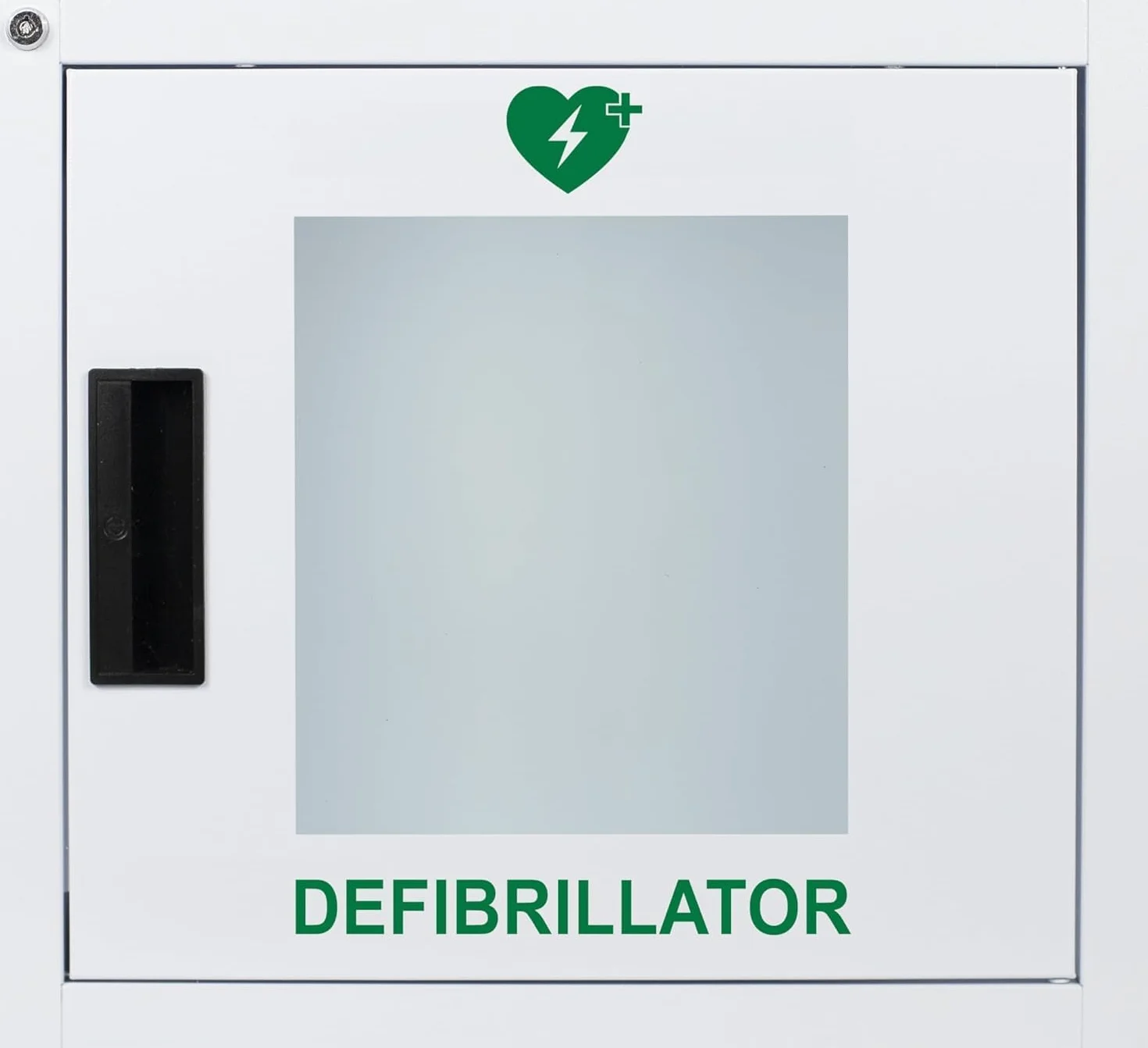 MedX5 Caja de pared de metal para desfibrilador universal con alarma