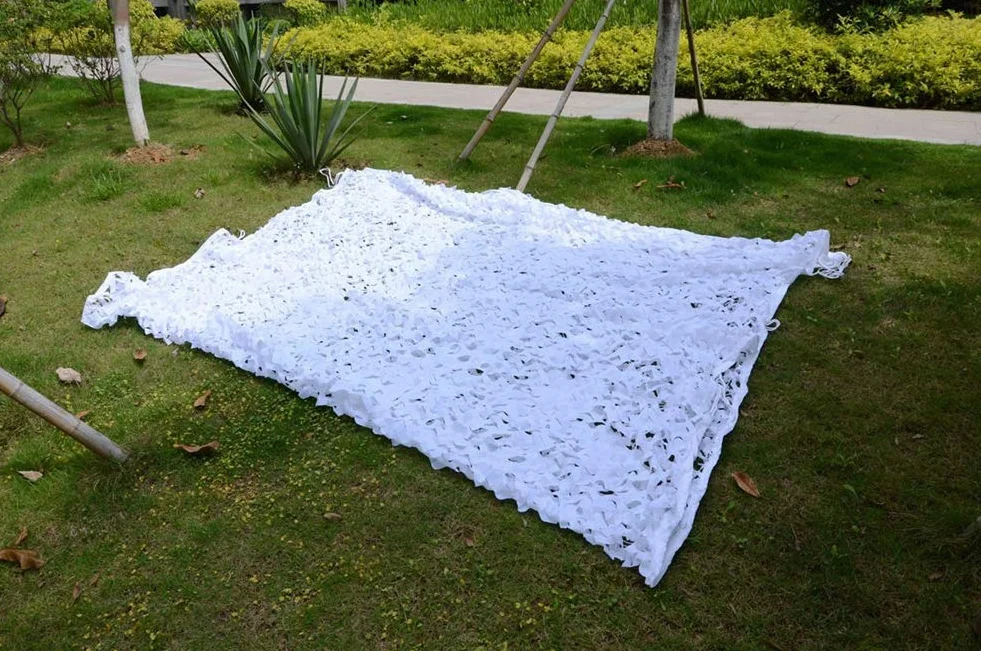 Red de Camuflaje de Color Blanco Nieve de Camuflaje Neta 3x4M （9,8x13ft）