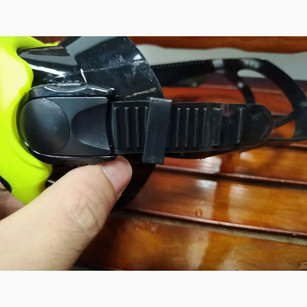 Snorkel Set Anti-Fog Snorkeling Máscara de Buceo con Tubos de respiración Libres mejorados Snorkel Superior seco antifugas para Adultos y jóvenes Azul