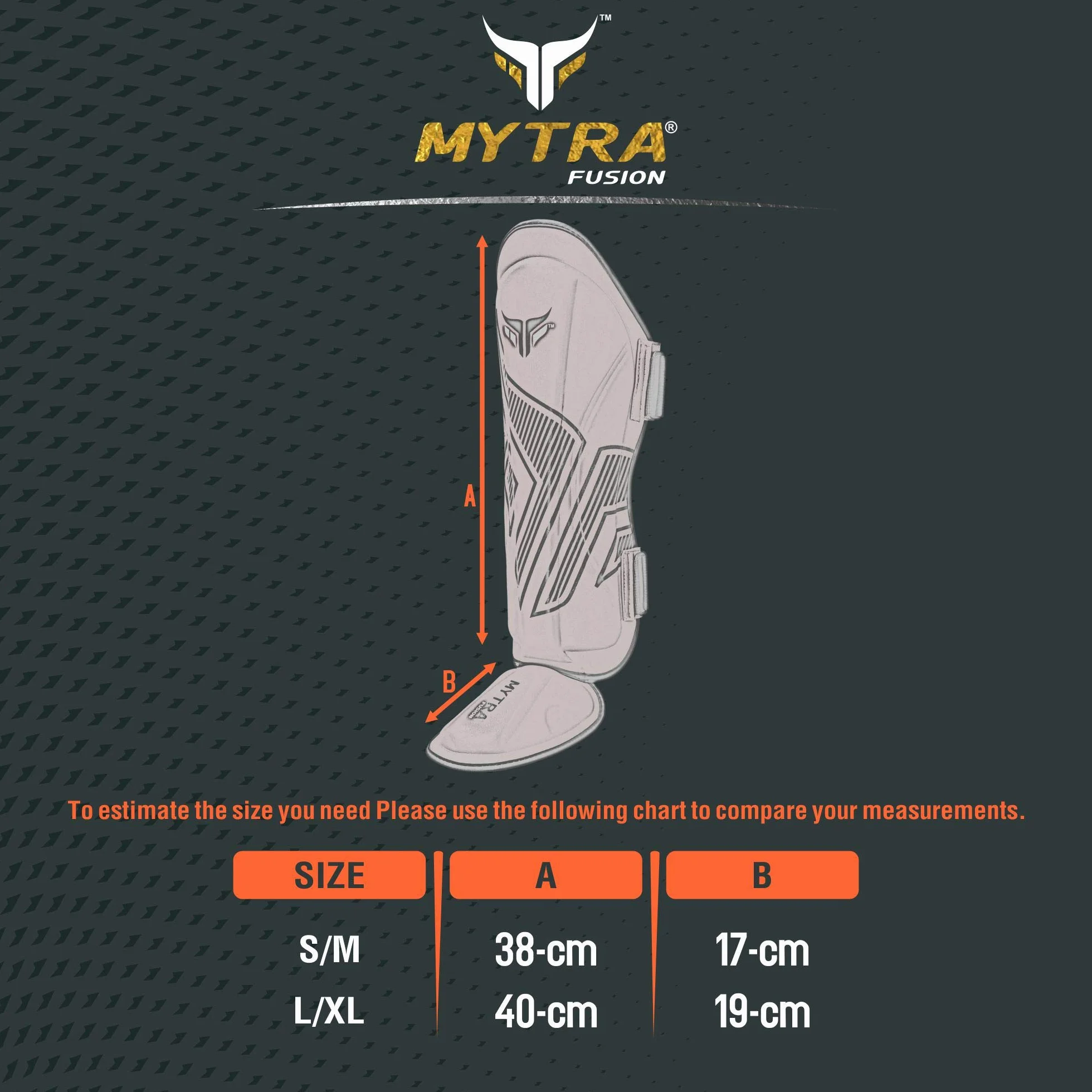Mytra Fusion Adult Shin Pad, Shin Protector, Shin Guard For Boxing, MMA, Muay Thai, & Martial Arts Training