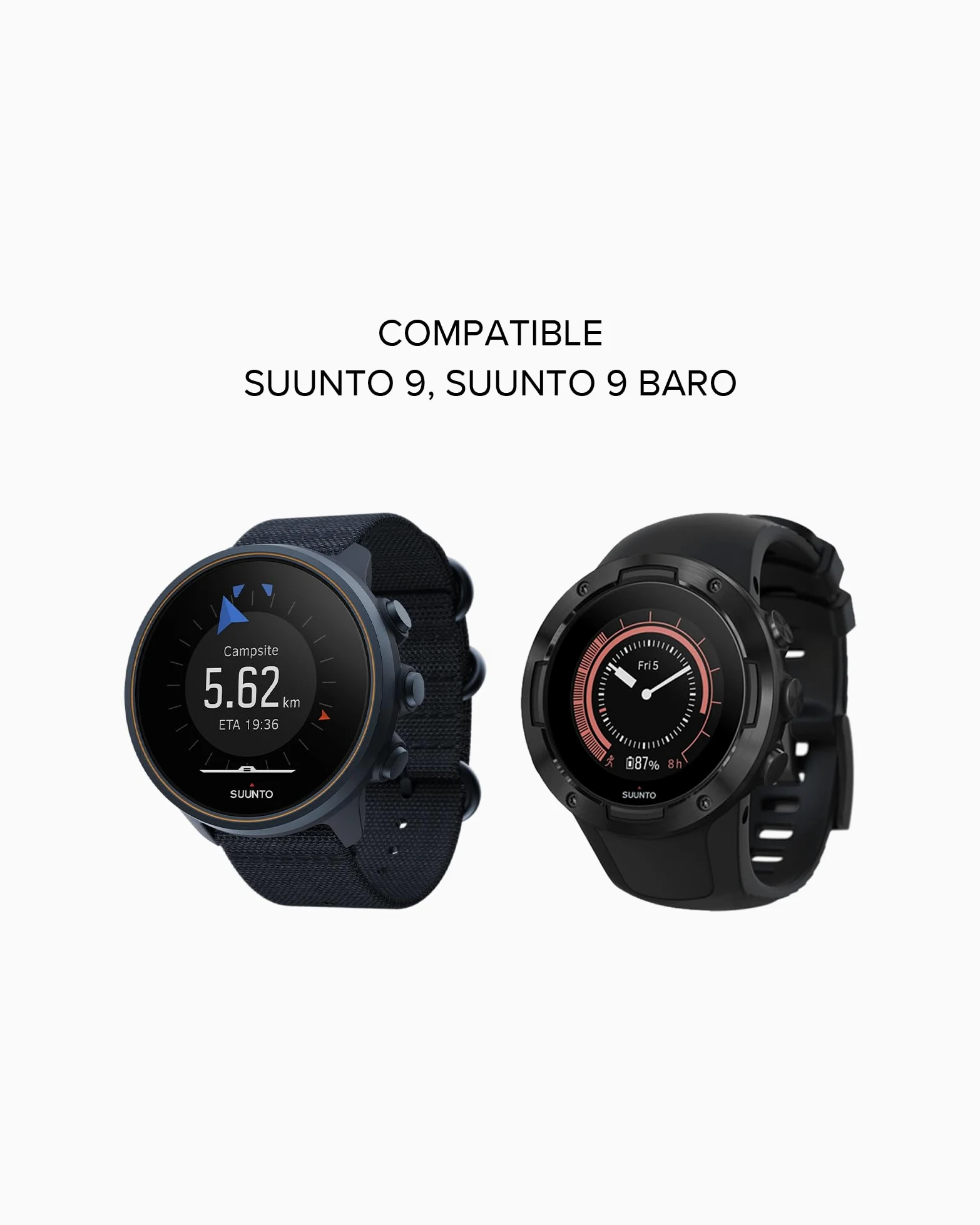 Suunto Brazalete Athletic 2 Silikon, Negro-Negro
