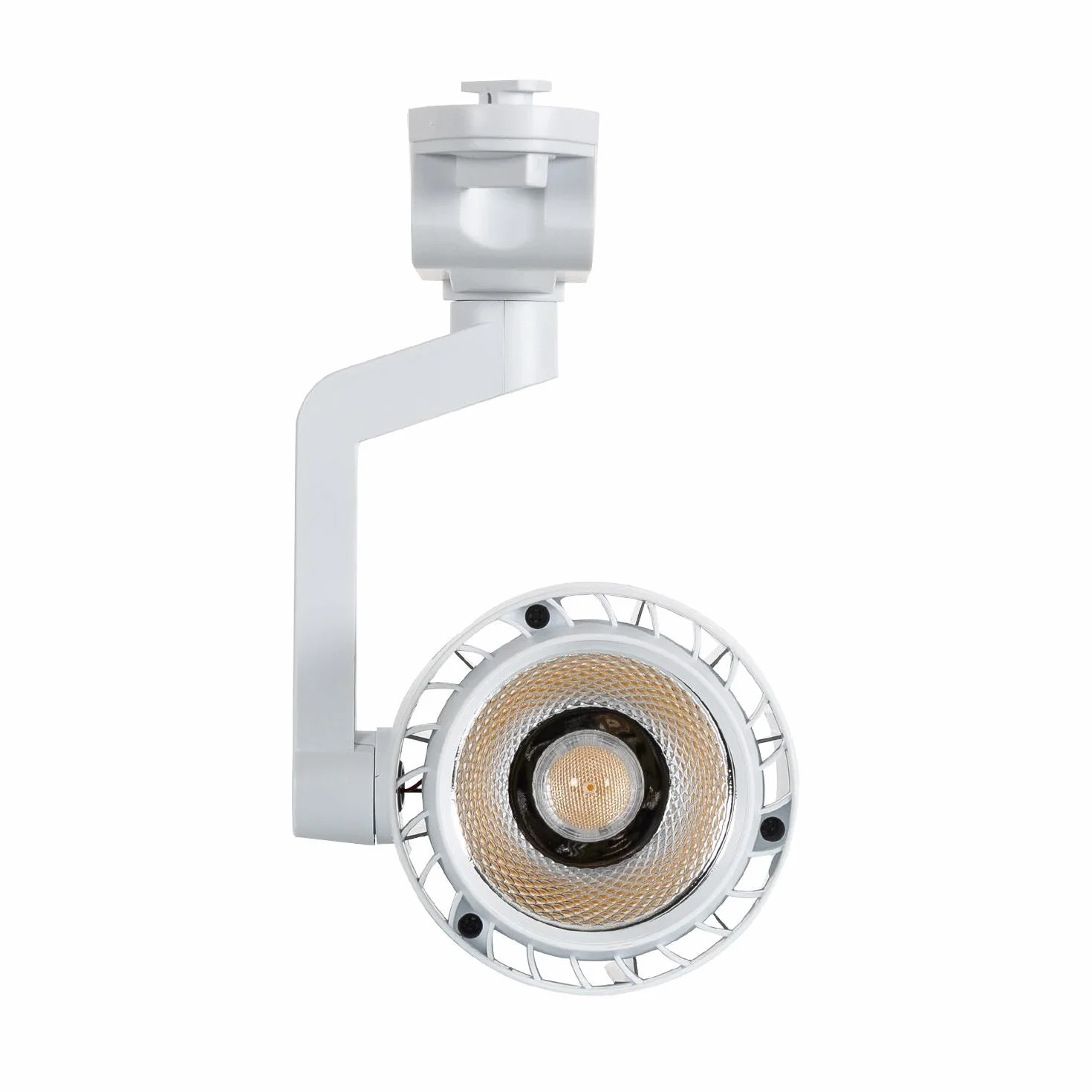 LEDKIA LIGHTING Foco Carril LED Monofásico 30W 3000 lm 3000K COB PC y Aluminio