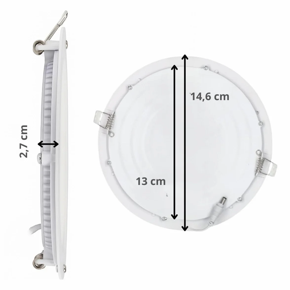 Jandei Downlight LED Panel Extraplano Redondo 9W 6000K Blanco Frío Interior Oficina