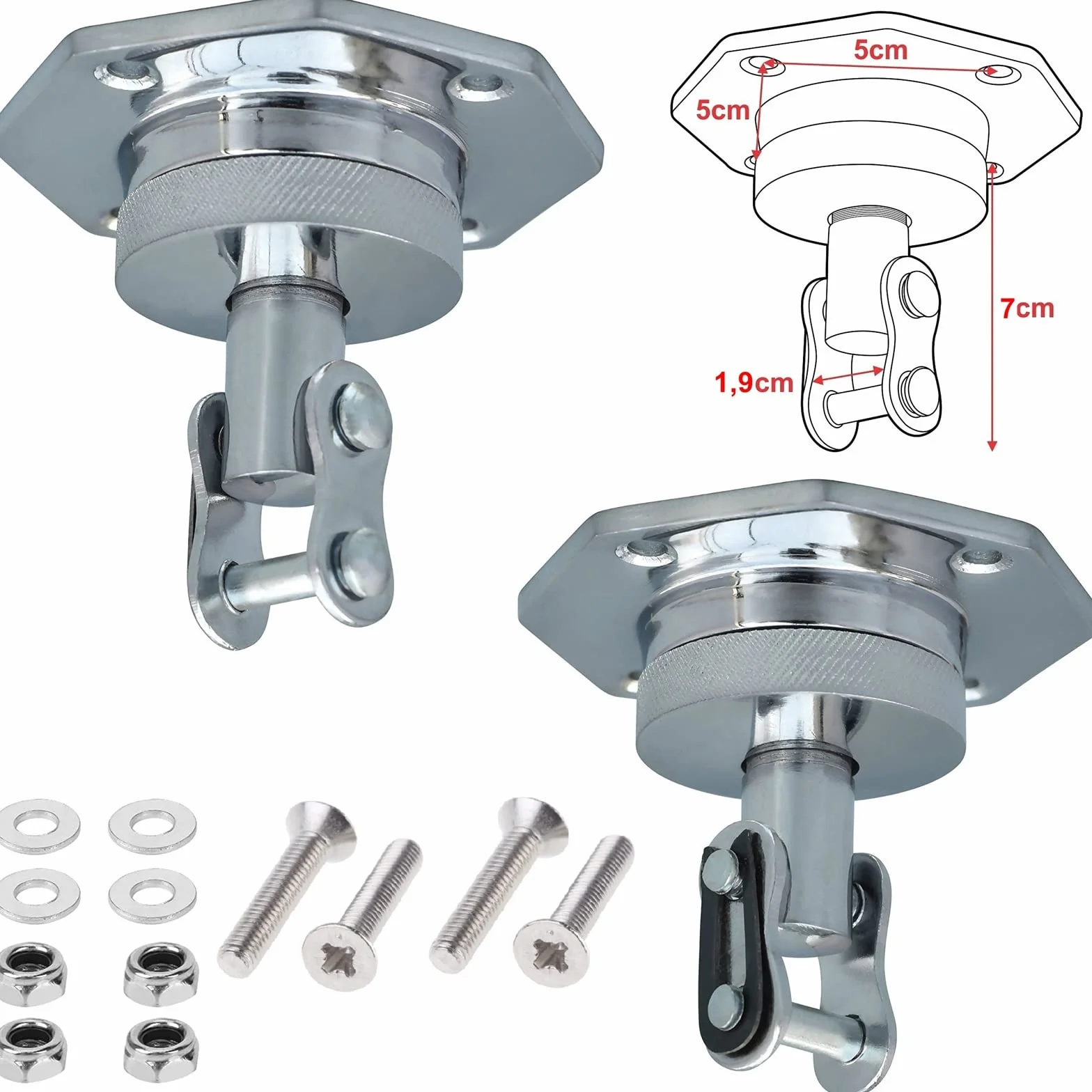 mmasport Articulación para pera rápida con rodamiento de acero, soporte perno Speed Ball Swivel with Steel Ball Bearing
