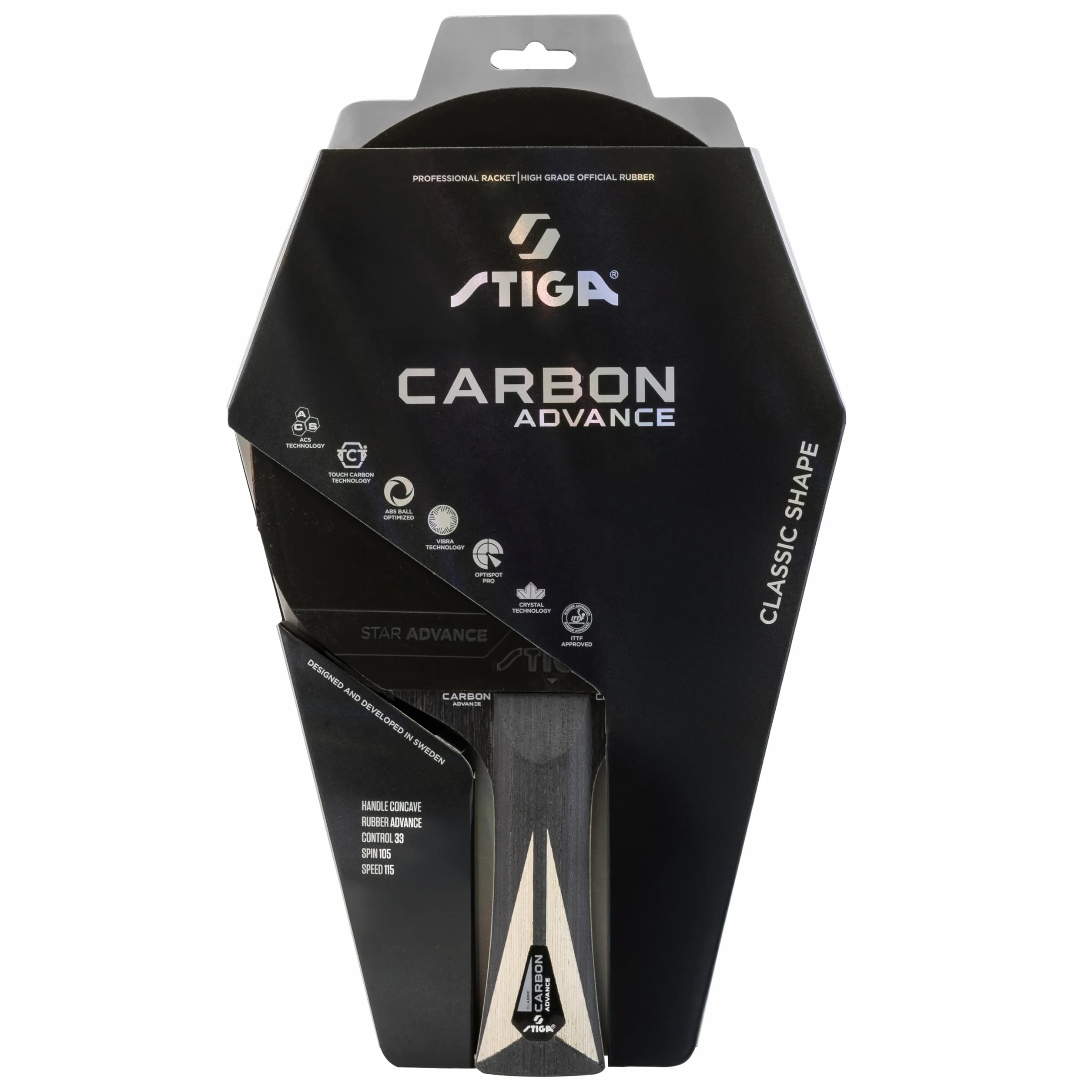 STIGA Carbon Advance Pala de Tenis de Mesa