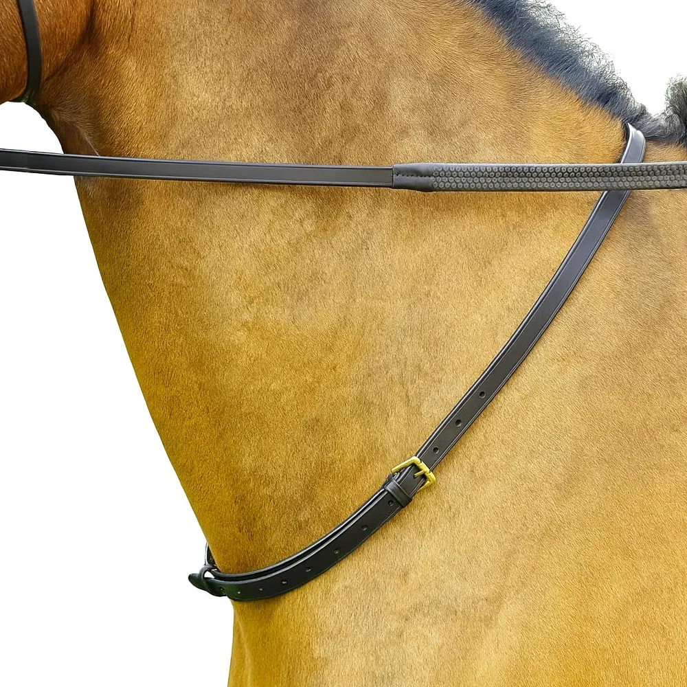 Correa de cuero para el cuello para montar a caballo, equilibrio Pony Cob Full