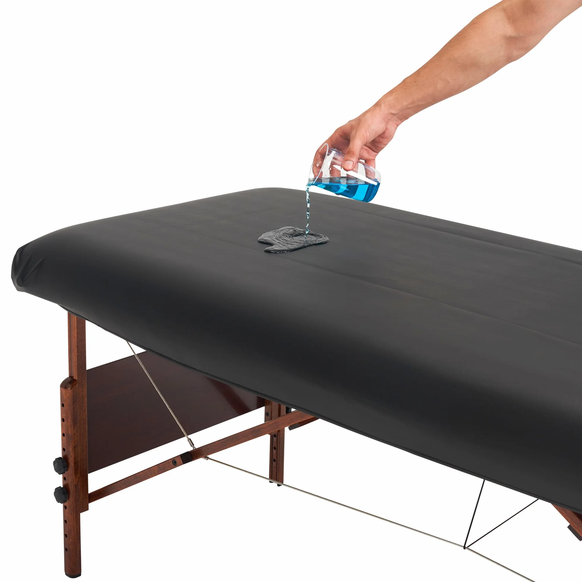 Master Massage 10162 Funda protectora para camilla de masaje cuero sintético lavable azul