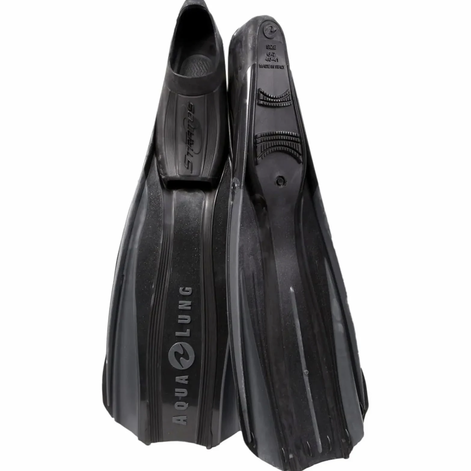 AQUALUNG Stratos 3 - Aletas Buceo para Adultos Unisex, Aletas sin escarpín para un máximo Rendimiento hidrodinámico, Suelas adherentes, Agarre eficaz, adecuados para bucear