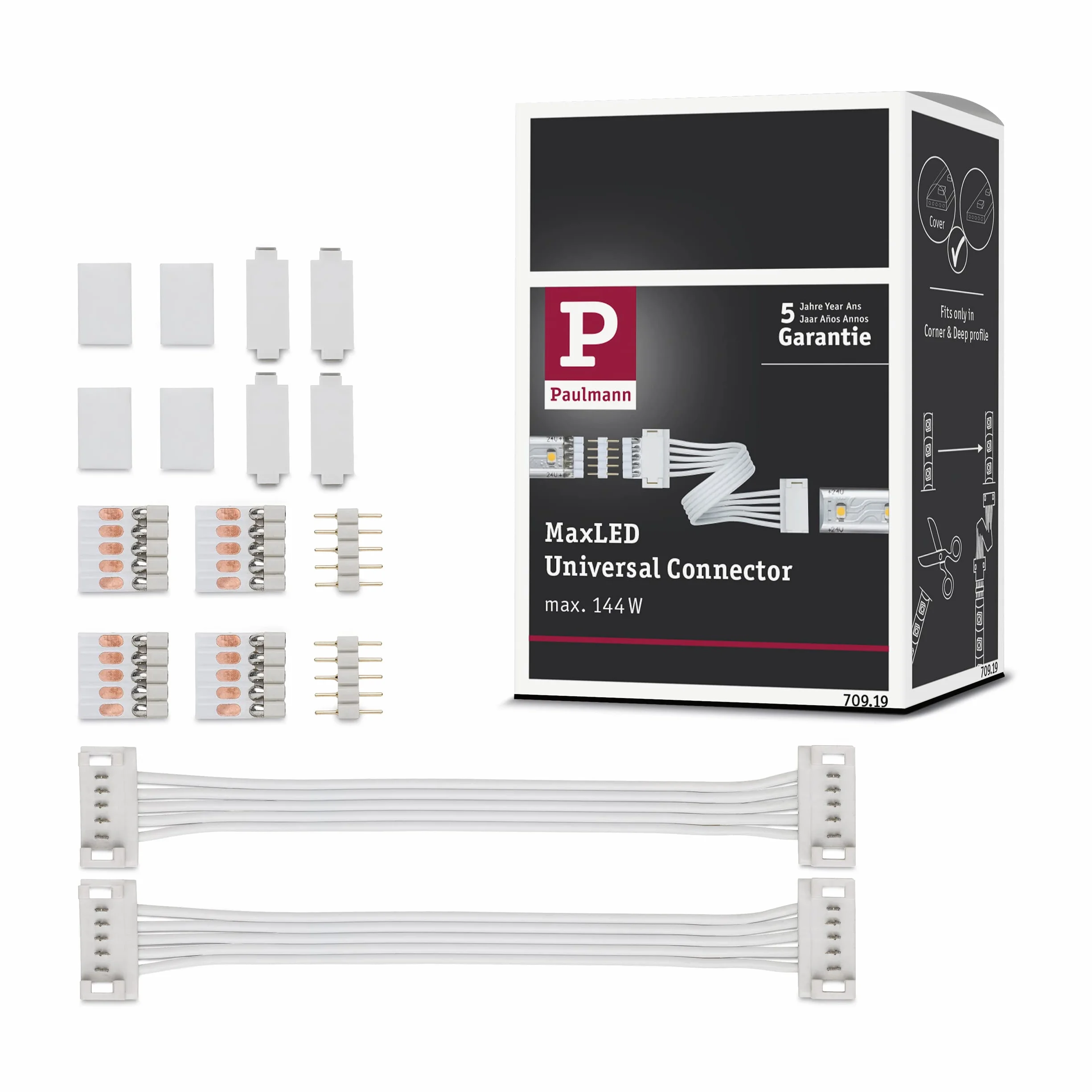 Paulmann Accesorio de Iluminación Conector Blanco IP20 144W
