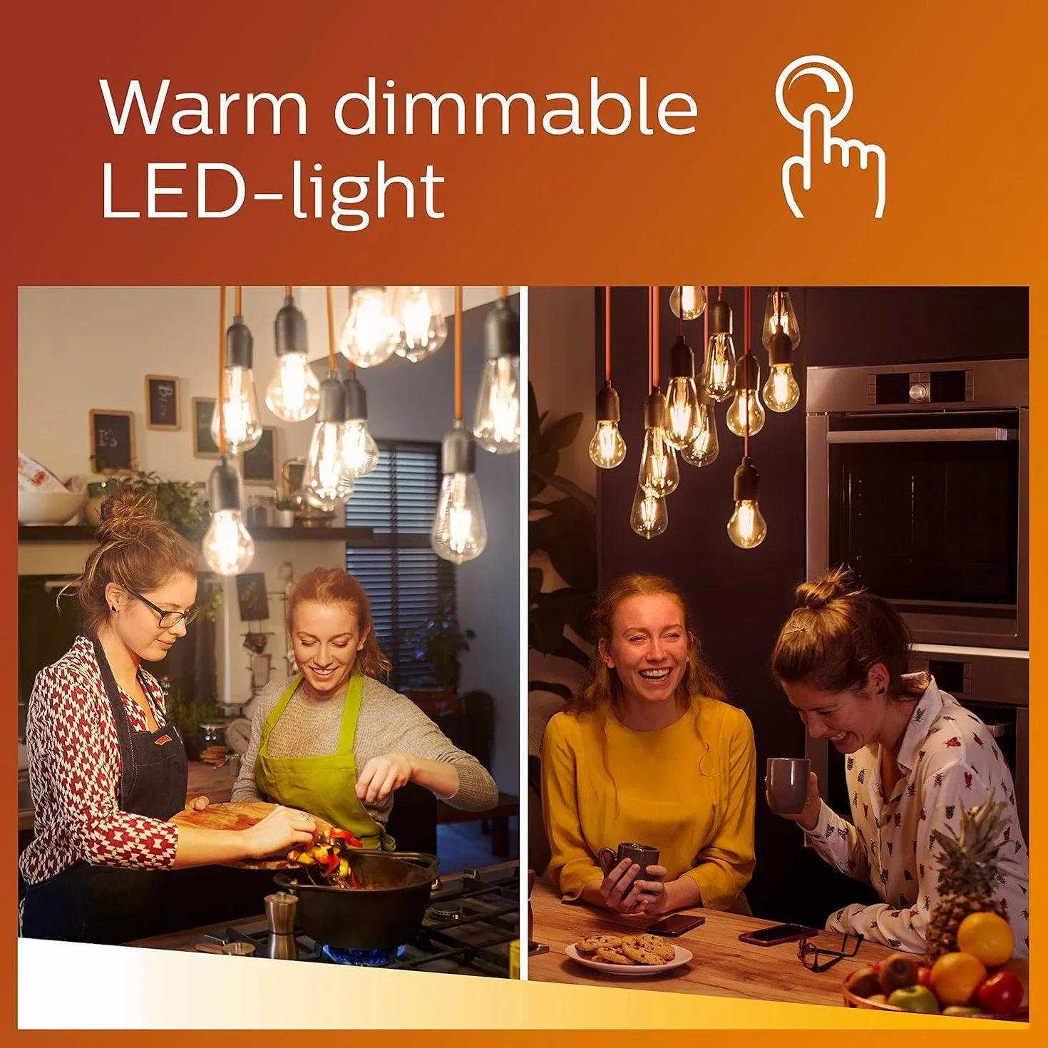 Philips LED GU10 3.8W Equivalente a 50W 345 Lumen Regulable Blanco Cálido 6 Unidad