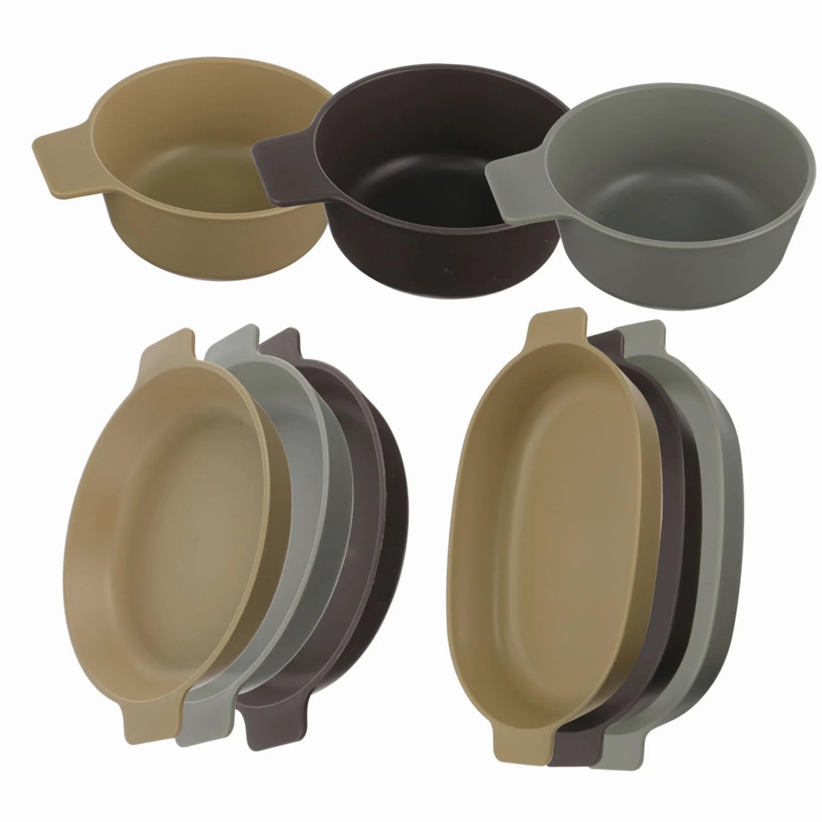 Happyyami 2juegos Platos De Plástico Reutilizables para Picnic De Vajilla Ligera para Camping y Actividades Al Aire Incluye Platos Pequeños para Fiestas